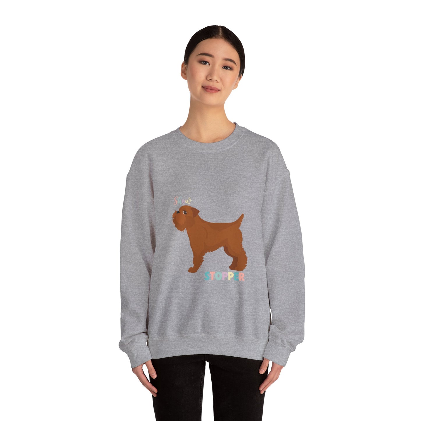 Brussels Griffion Dog Unisex Heavy Blend Crewneck Sweatshirt