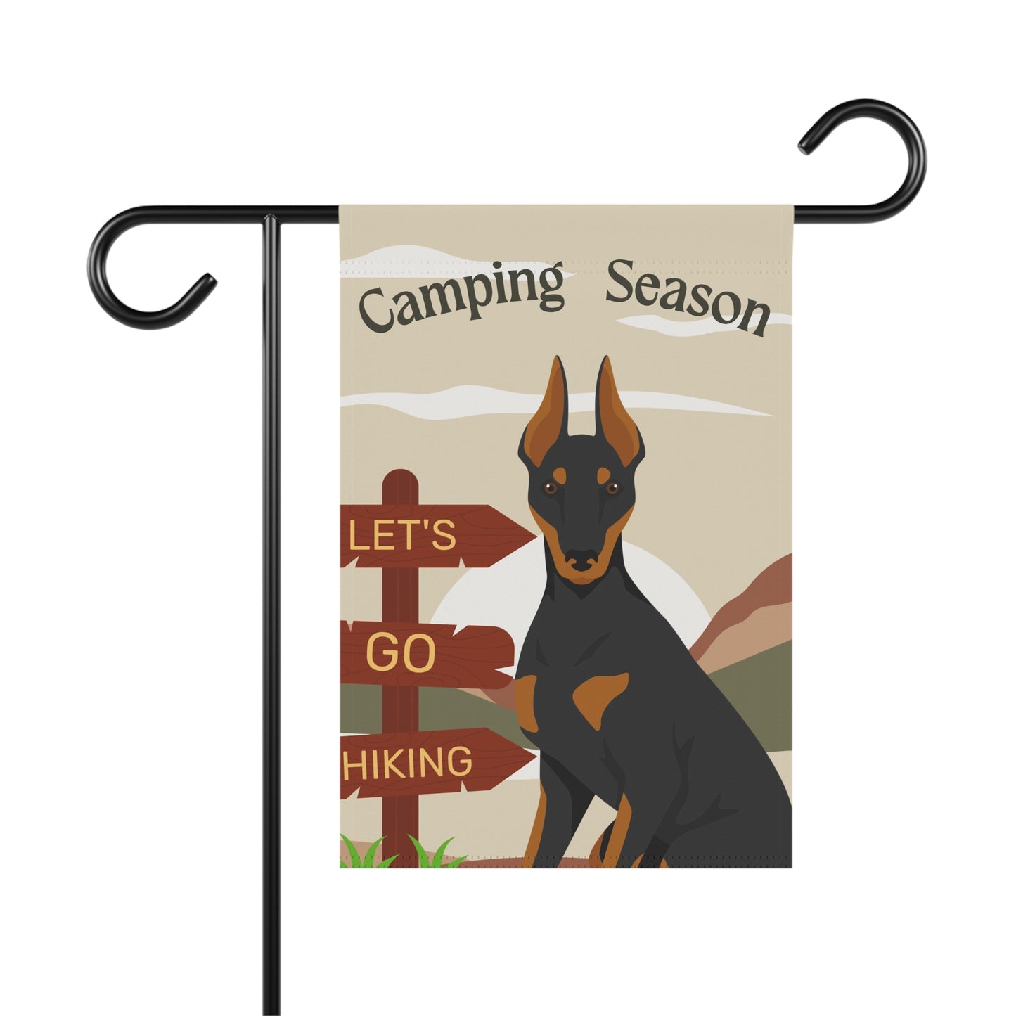 Manchester Terrier Dog Camping Garden Flag