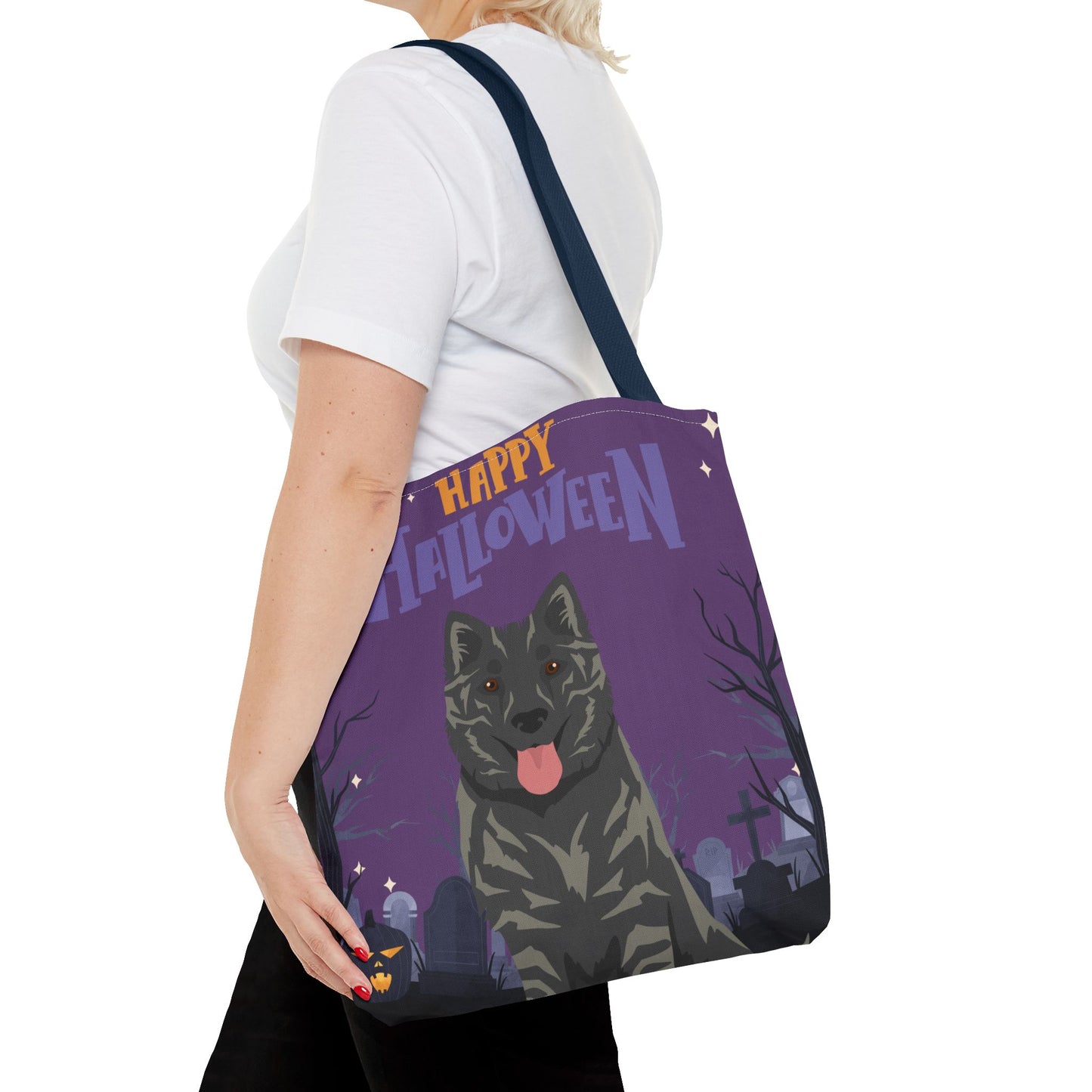 Kintamani Bali Dog Dog Happy Halloween Tote Bag 16x16