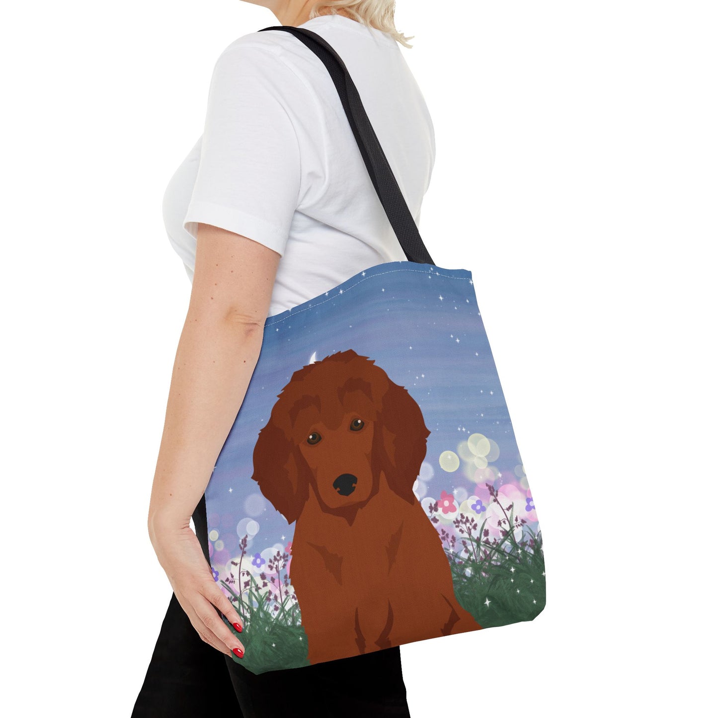 Poodle Dog Tote Bag 16x16