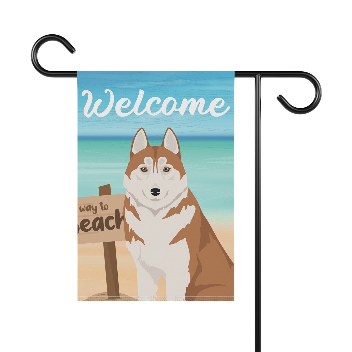 Siberian Husky Dog Garden Flag