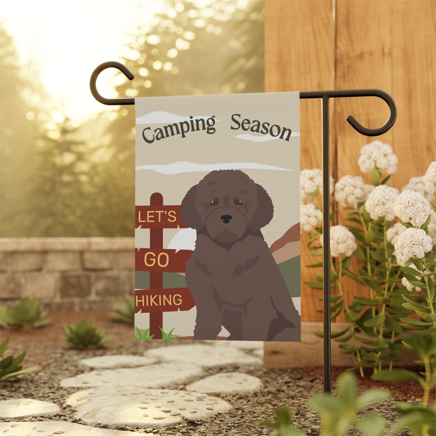 Lagotto Gomagnolo Dog Camping Garden Flag