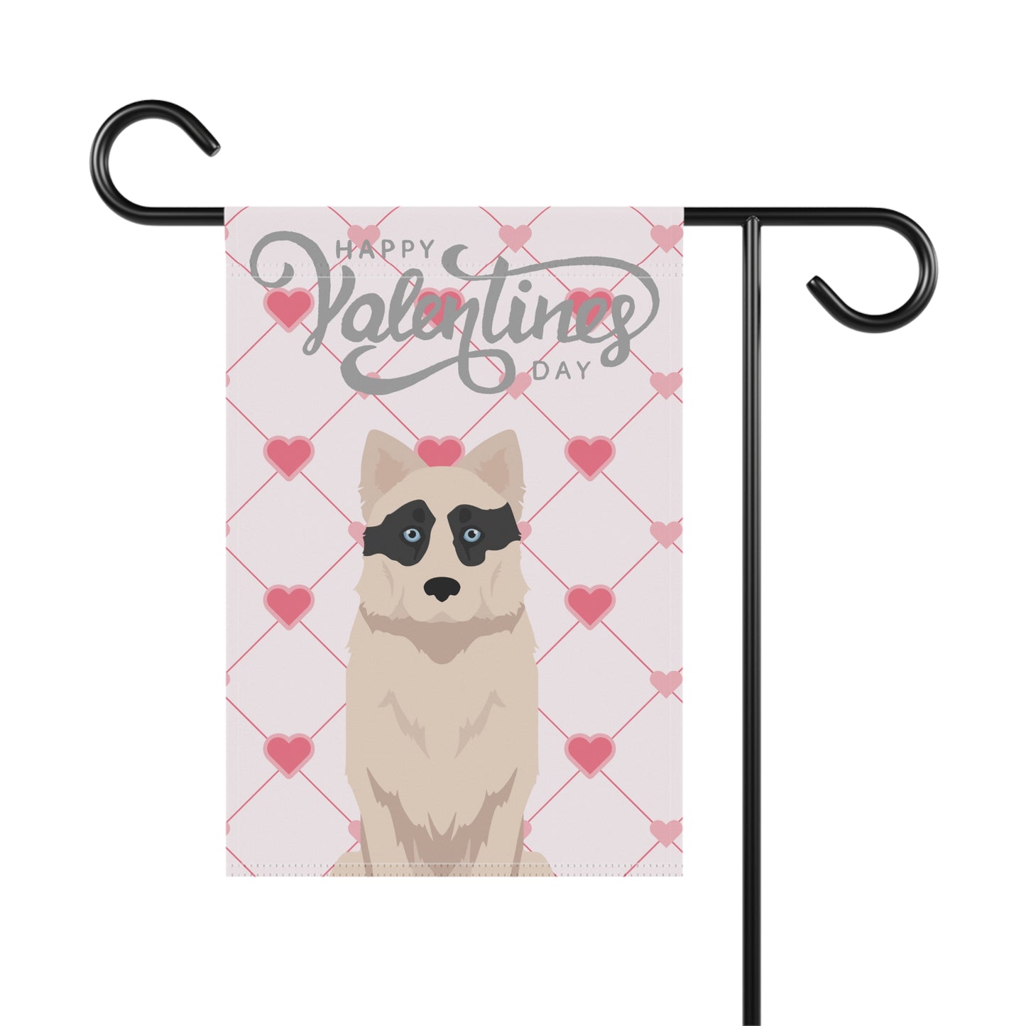 Yakutian Laika Dog Valentines Day Garden Flag