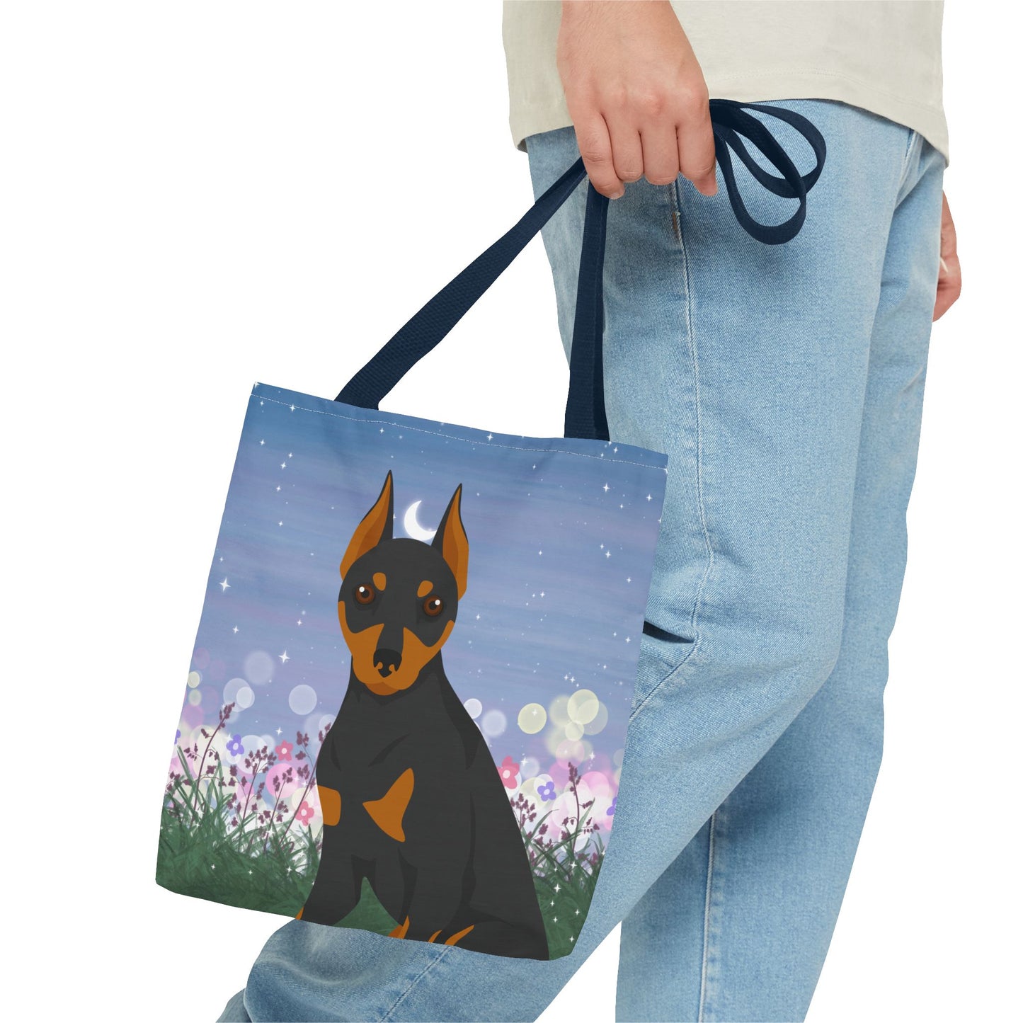 Miniature Pinscher Dog Tote Bag 13x13