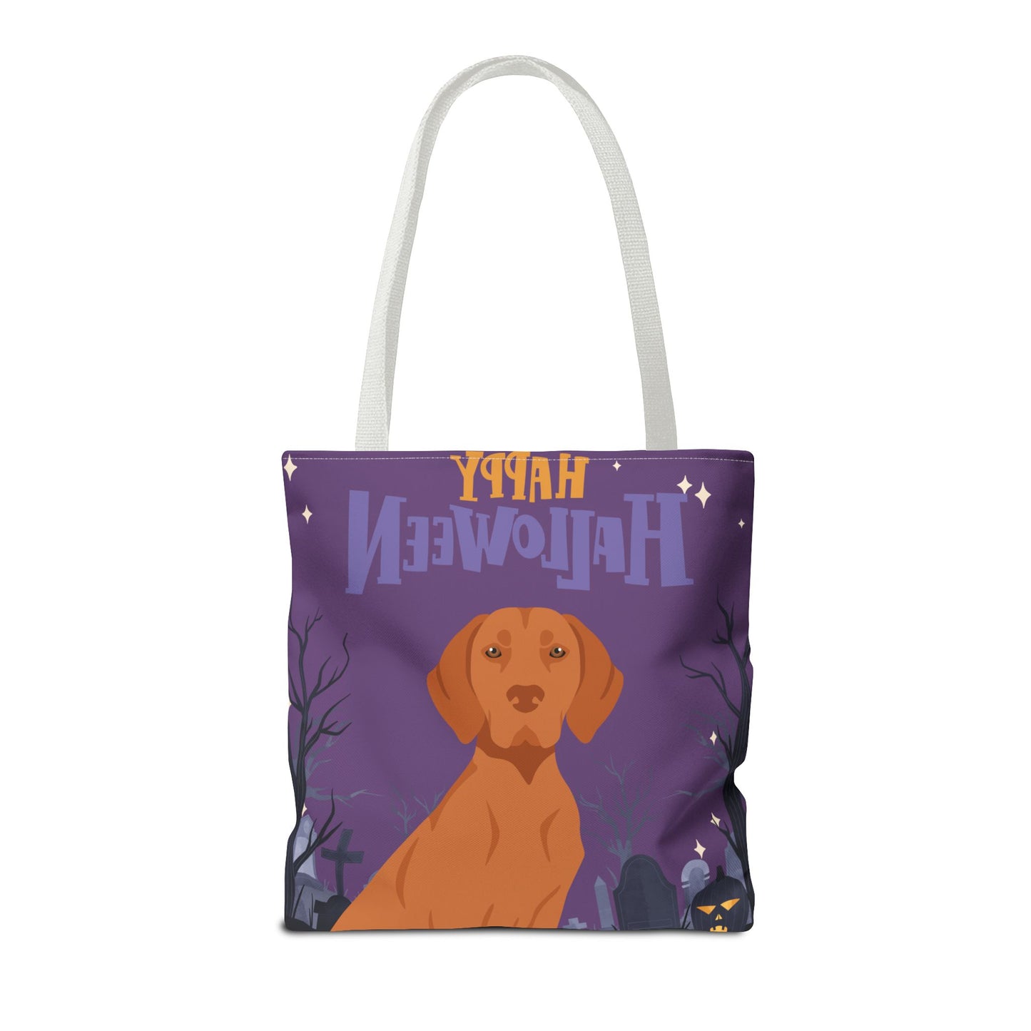 Vizsla Dog Happy Halloween Tote Bag 16x16
