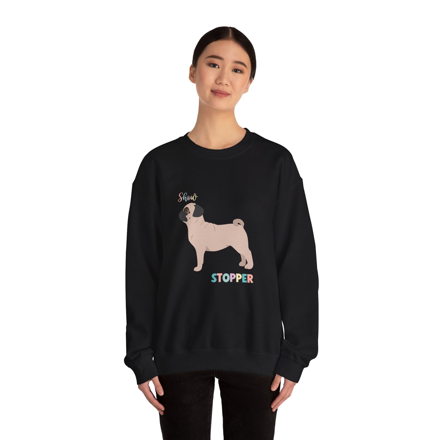 Pug Dog Unisex Heavy Blend Crewneck Sweatshirt
