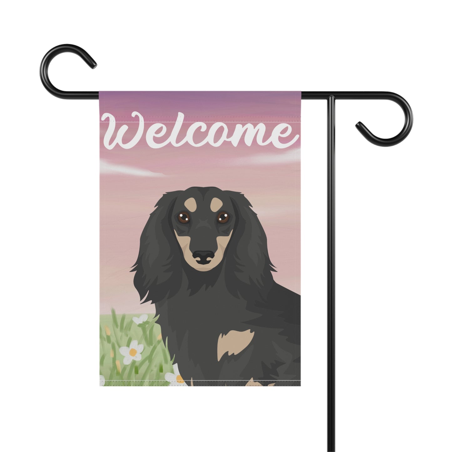 Dachshund Dog Welcome Garden Flag