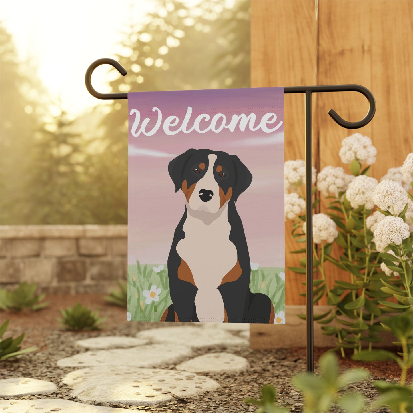 Greater Swiss Mountain Dog Dog Welcome Garden Flag