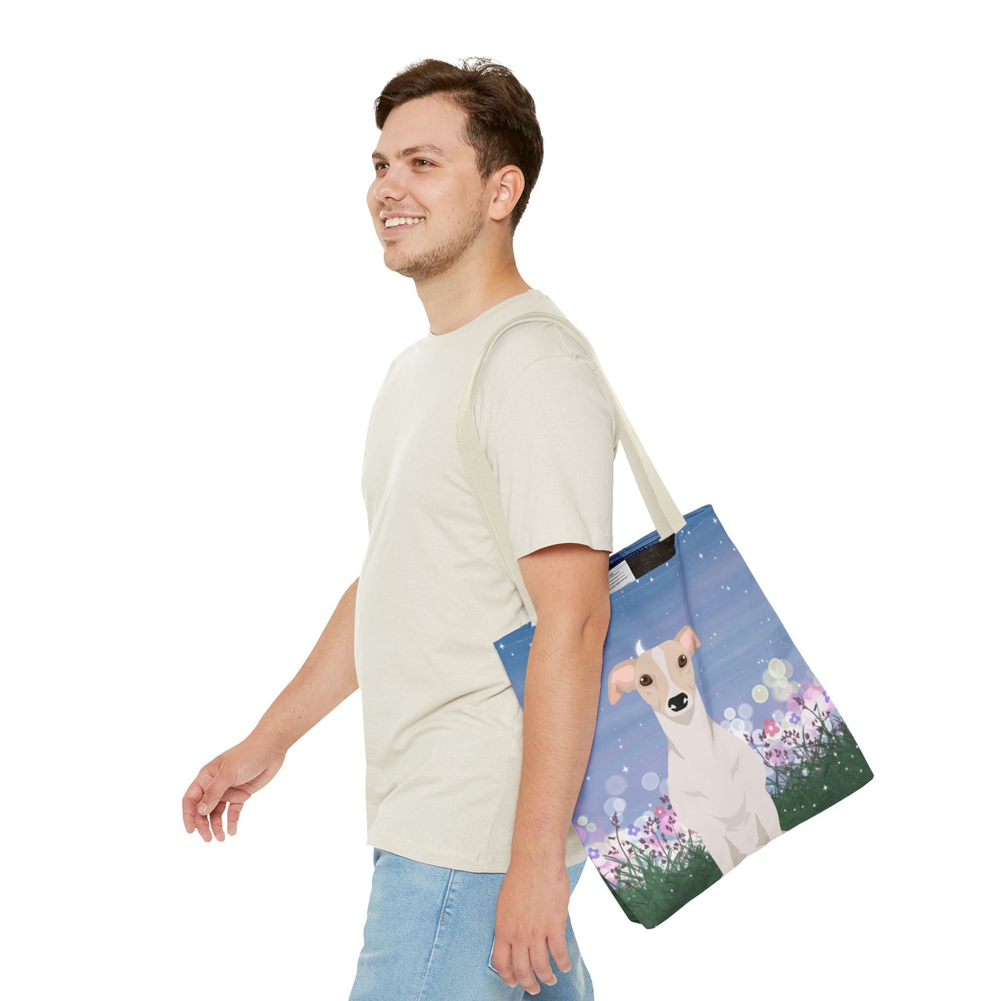 Whippet Dog Tote Bag 16x16