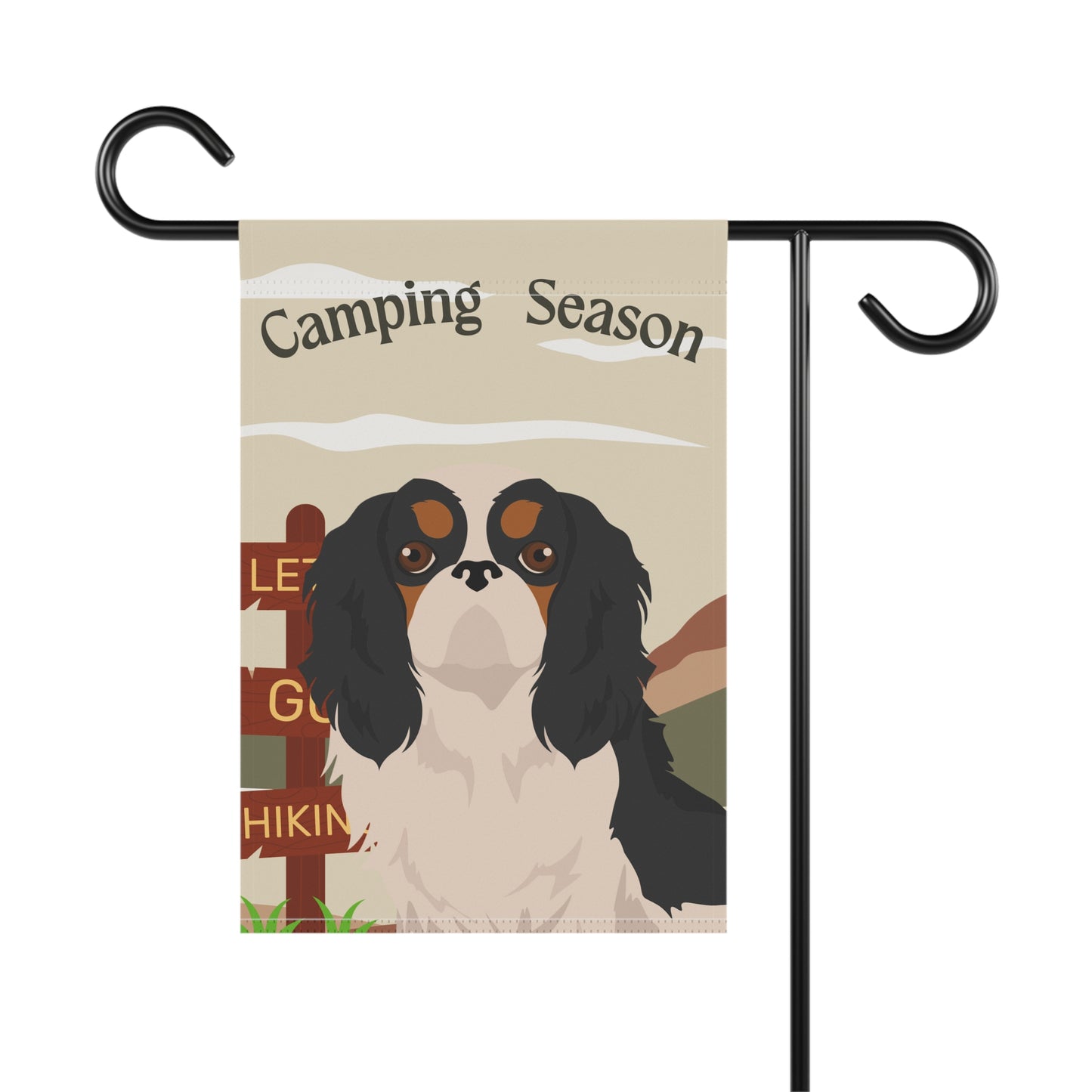 English Toy Spaniel Dog Camping Garden Flag