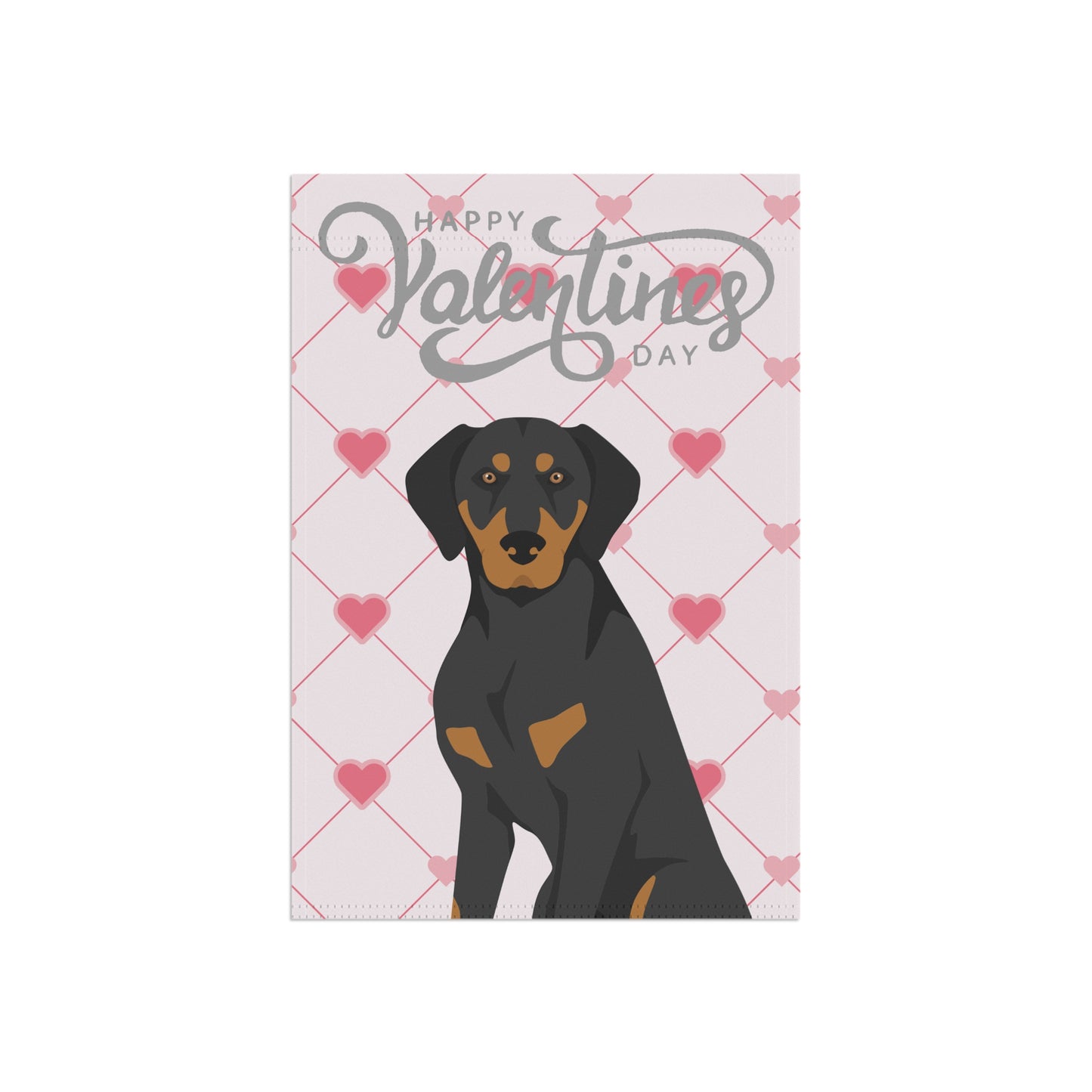 Transylvanian Hound Dog Valentines Day Garden Flag