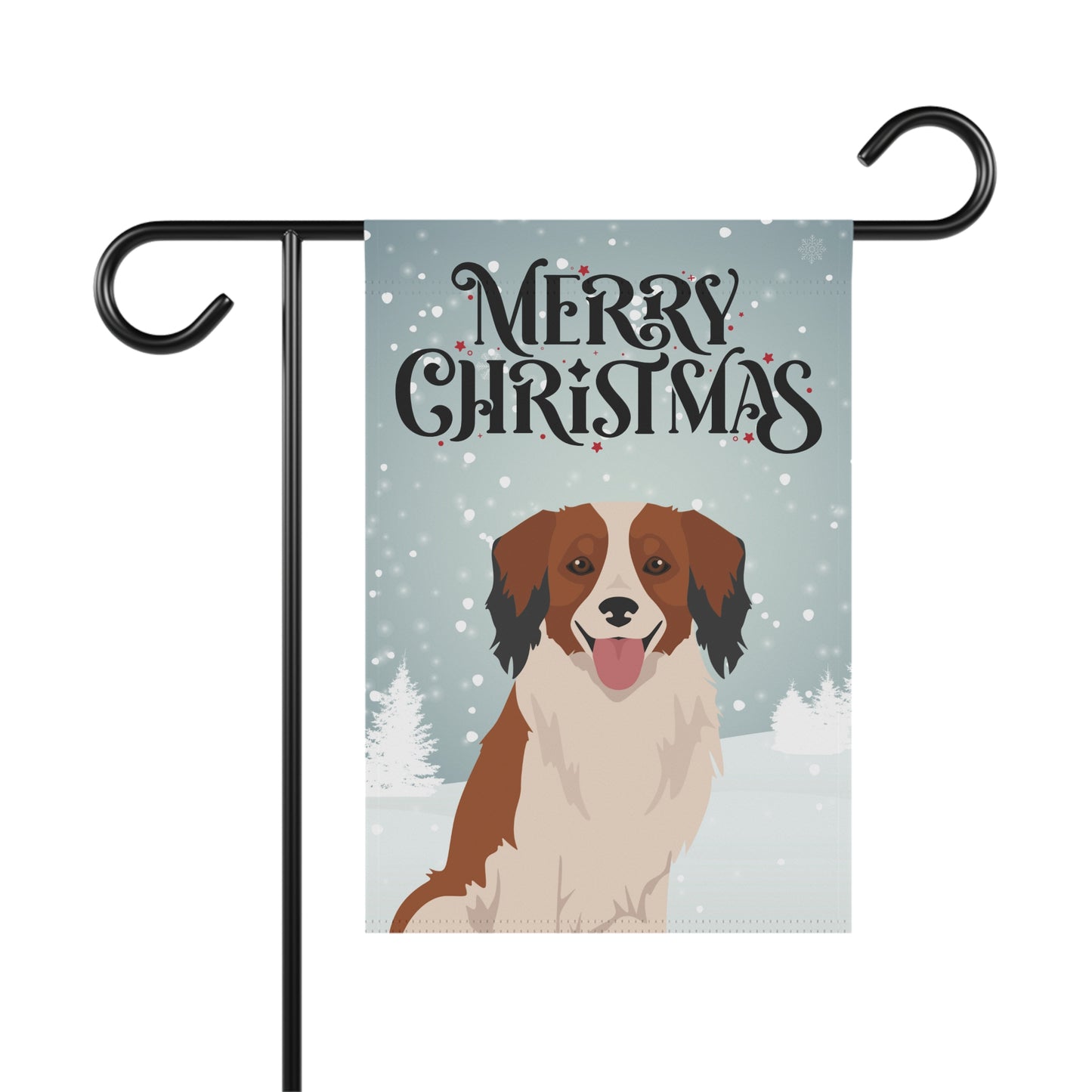 Kooikerhondje Dog Garden Flag