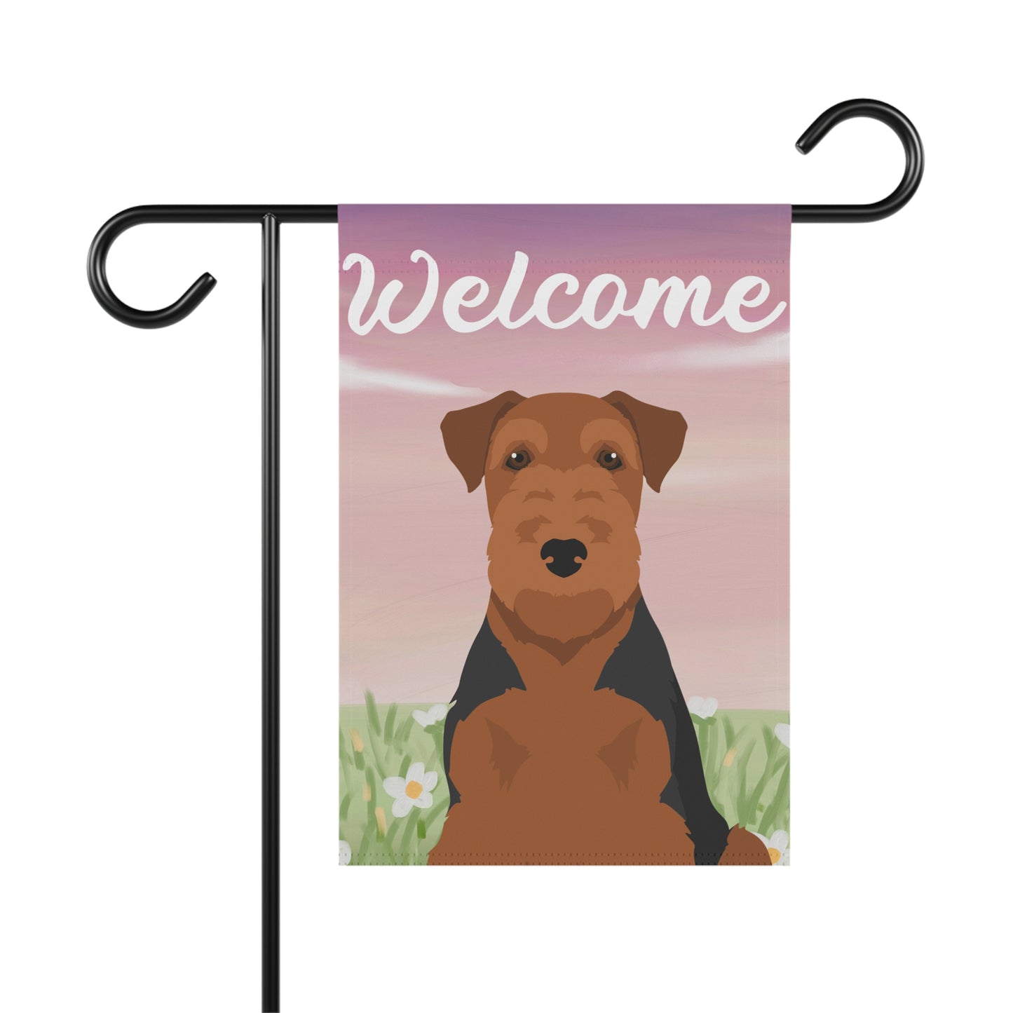 Welsh Terrier Dog Welcome Garden Flag
