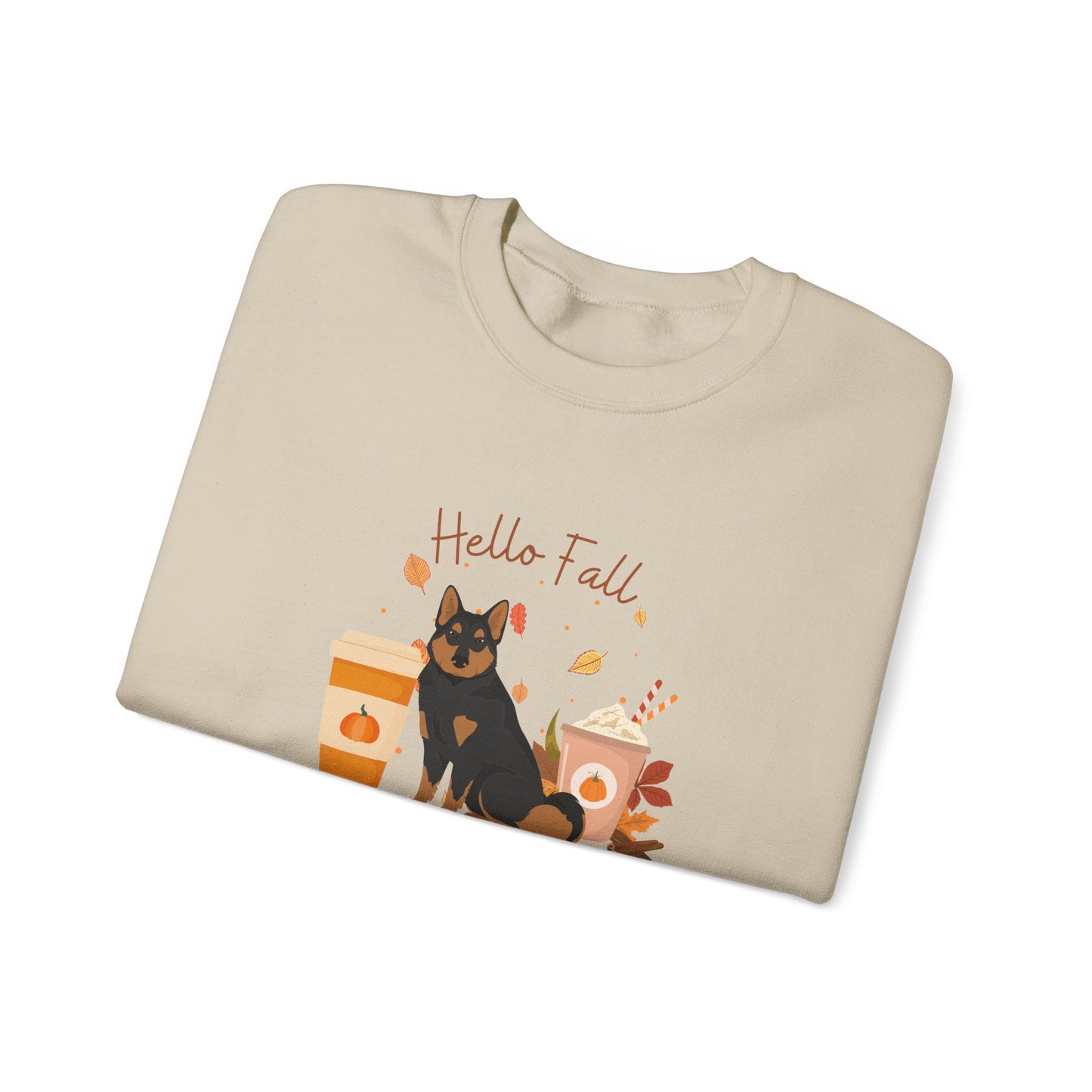 East Siberian Laika Dog Fall Unisex Heavy Blend Crewneck Sweatshirt
