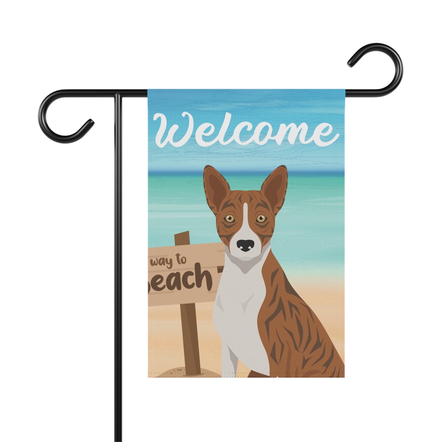 Basenji Dog Garden Flag