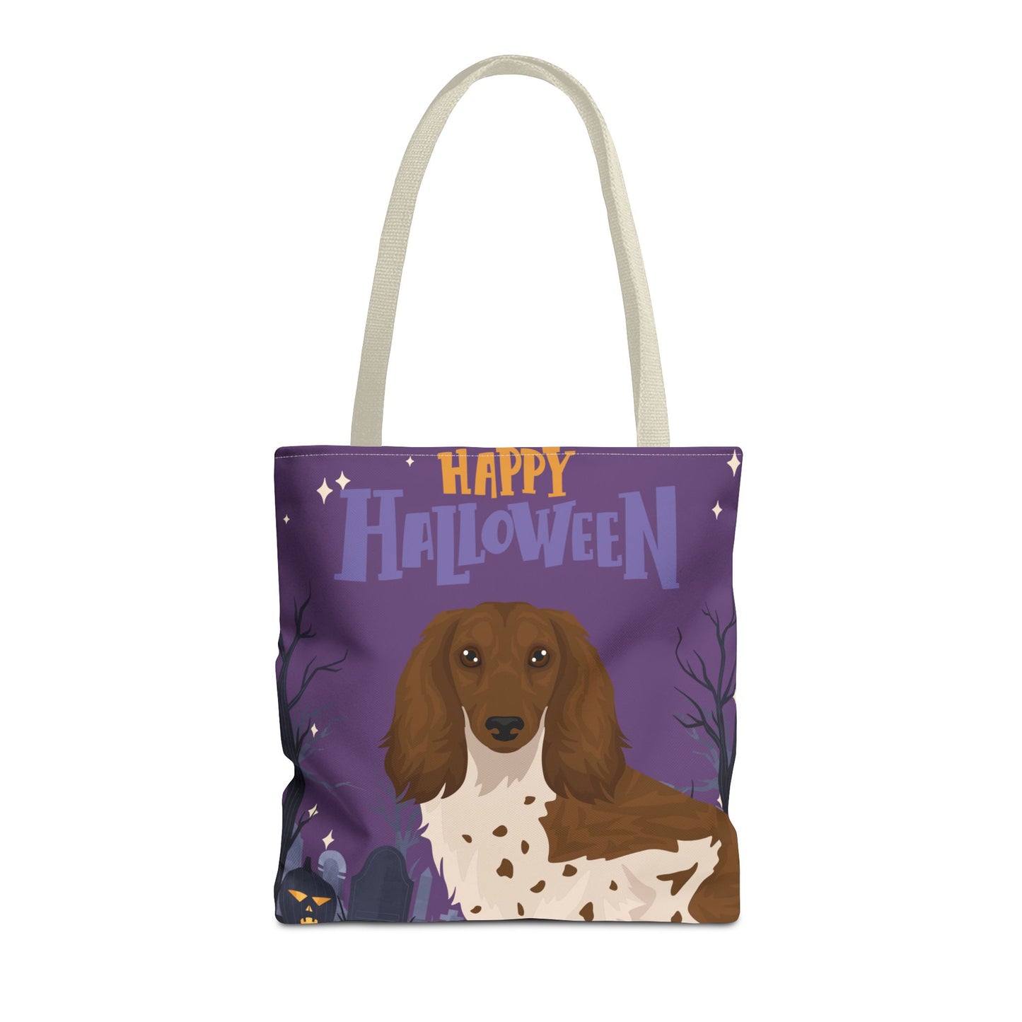 Dachshund Dog Happy Halloween Tote Bag 16x16