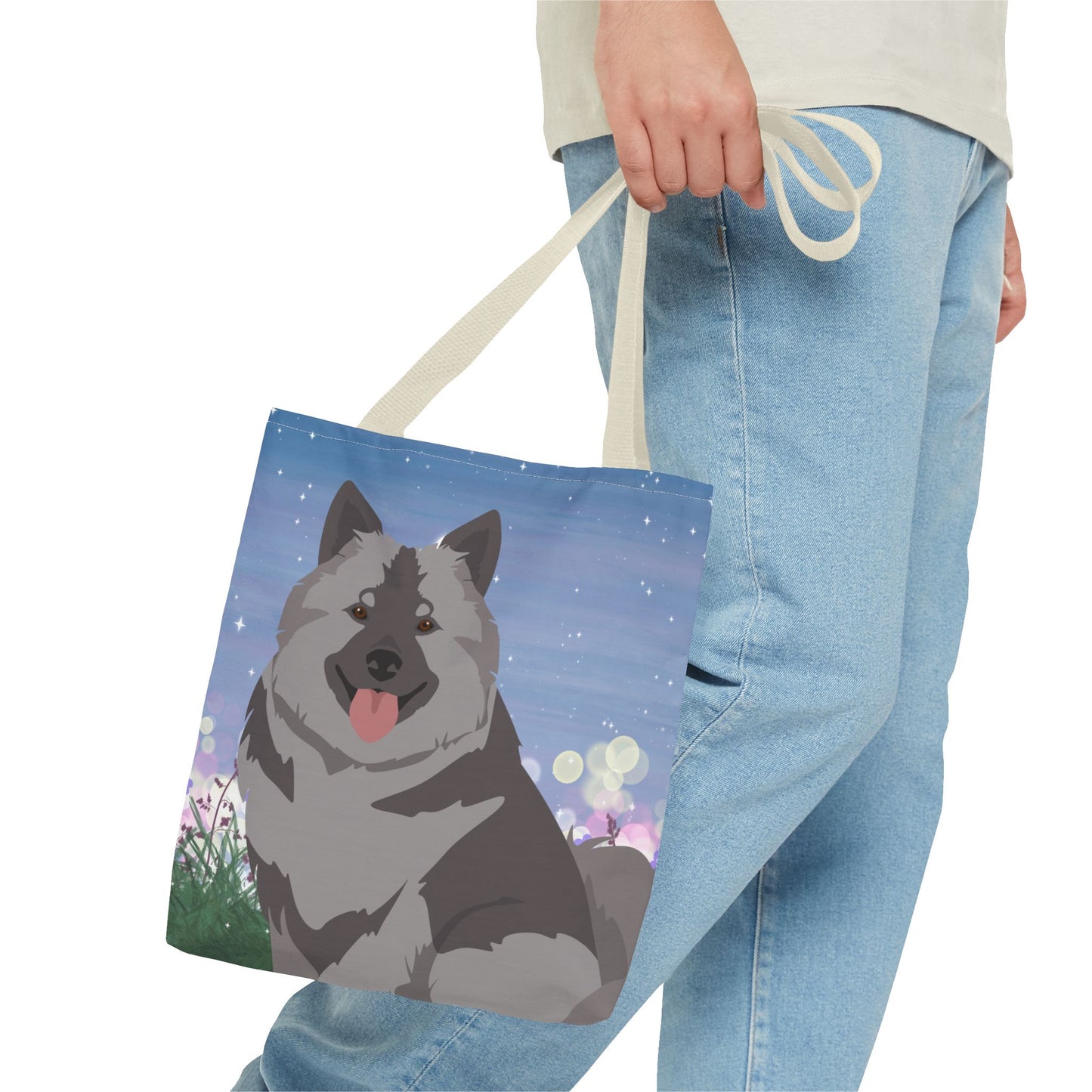 keeshond Dog Tote Bag 13x13