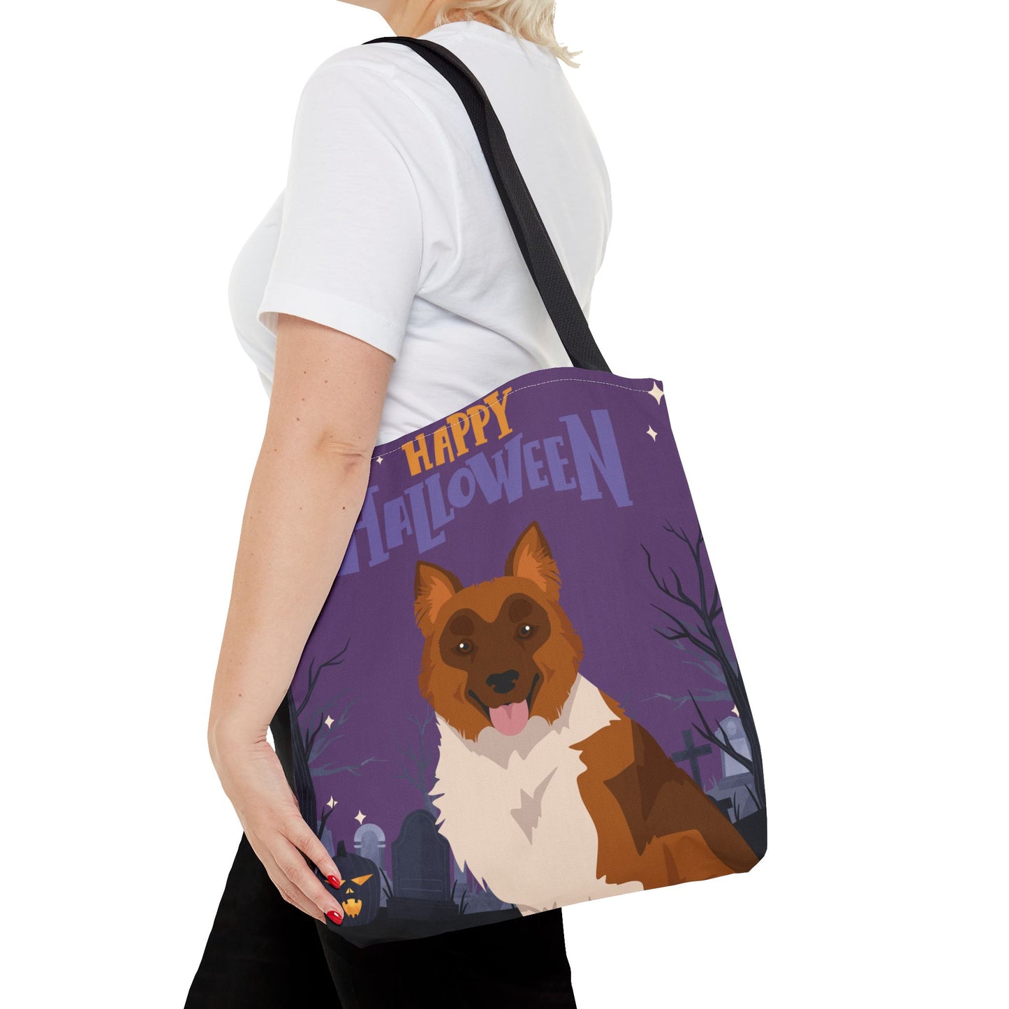 Elo Dog Happy Halloween Tote Bag 16x16