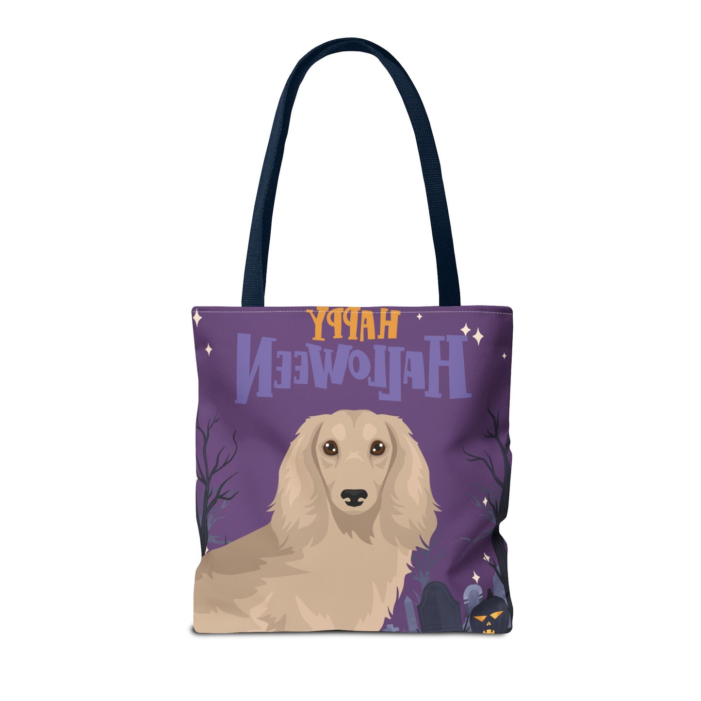 Dachshund Dog Happy Halloween Tote Bag 16x16