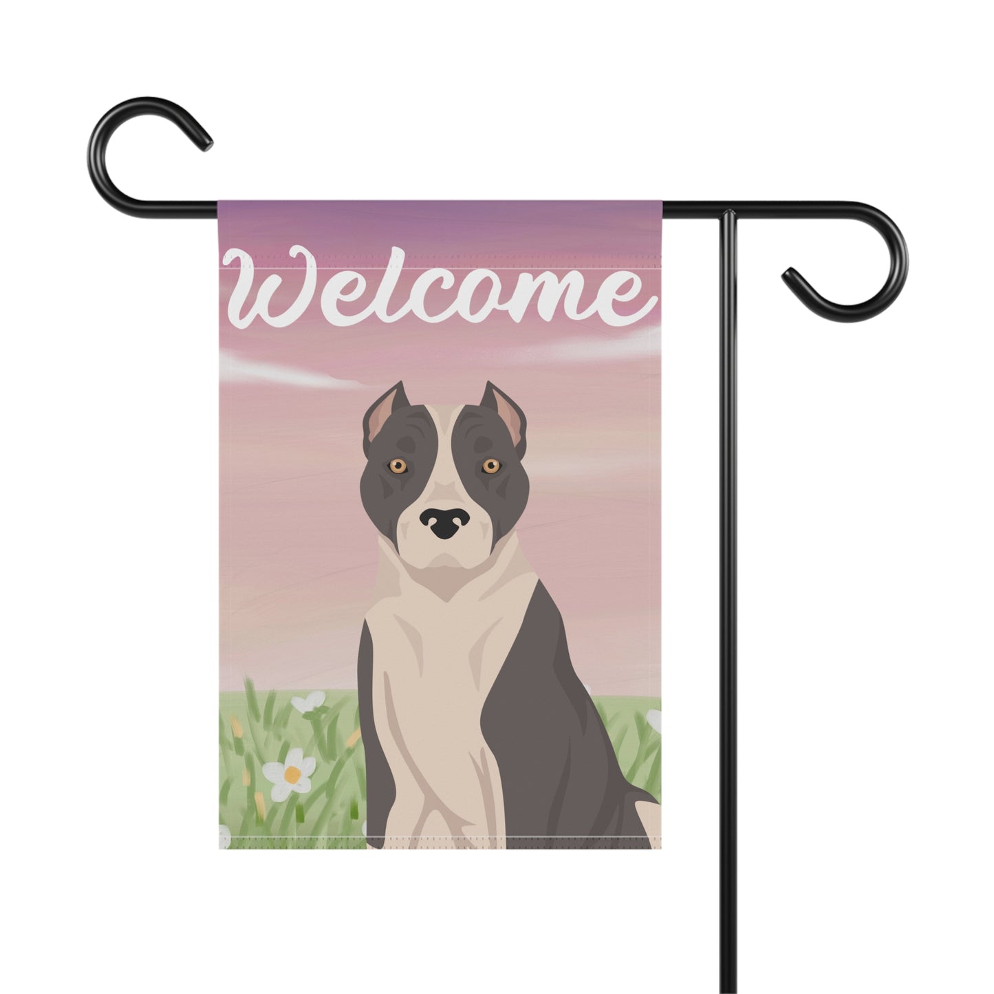 American Staffordshire Terrier Dog Welcome Garden Flag