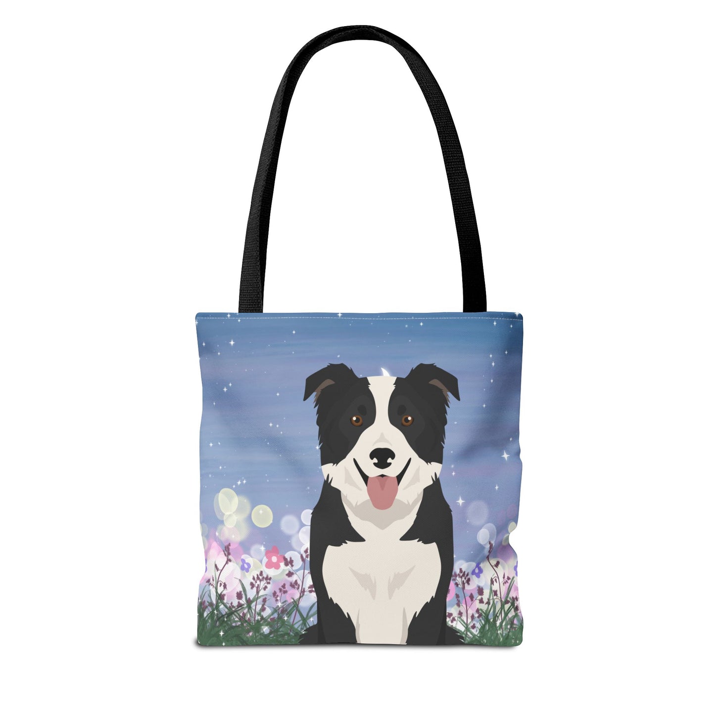 Border Collie Dog Tote Bag 13x13