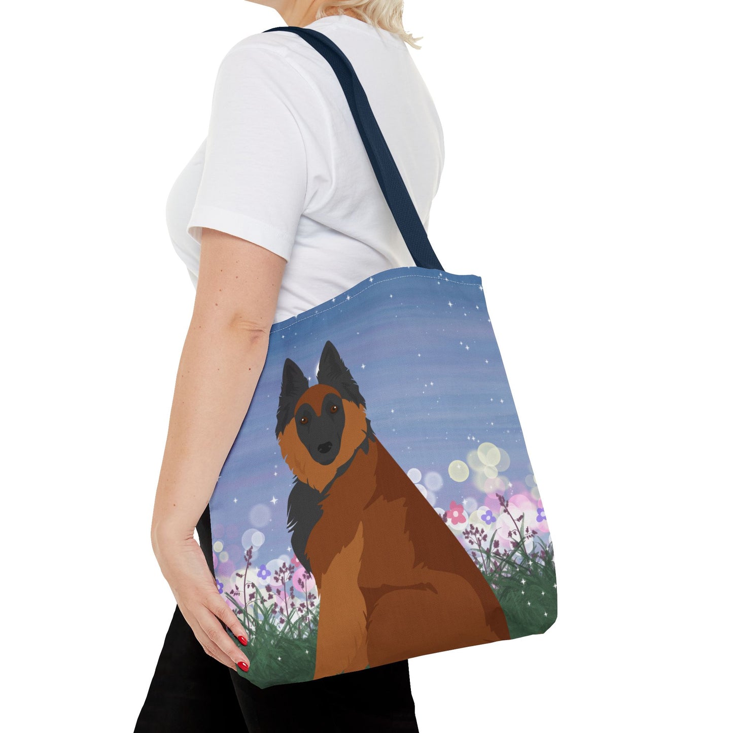 Belgian Tervuren Dog Tote Bag 16x16