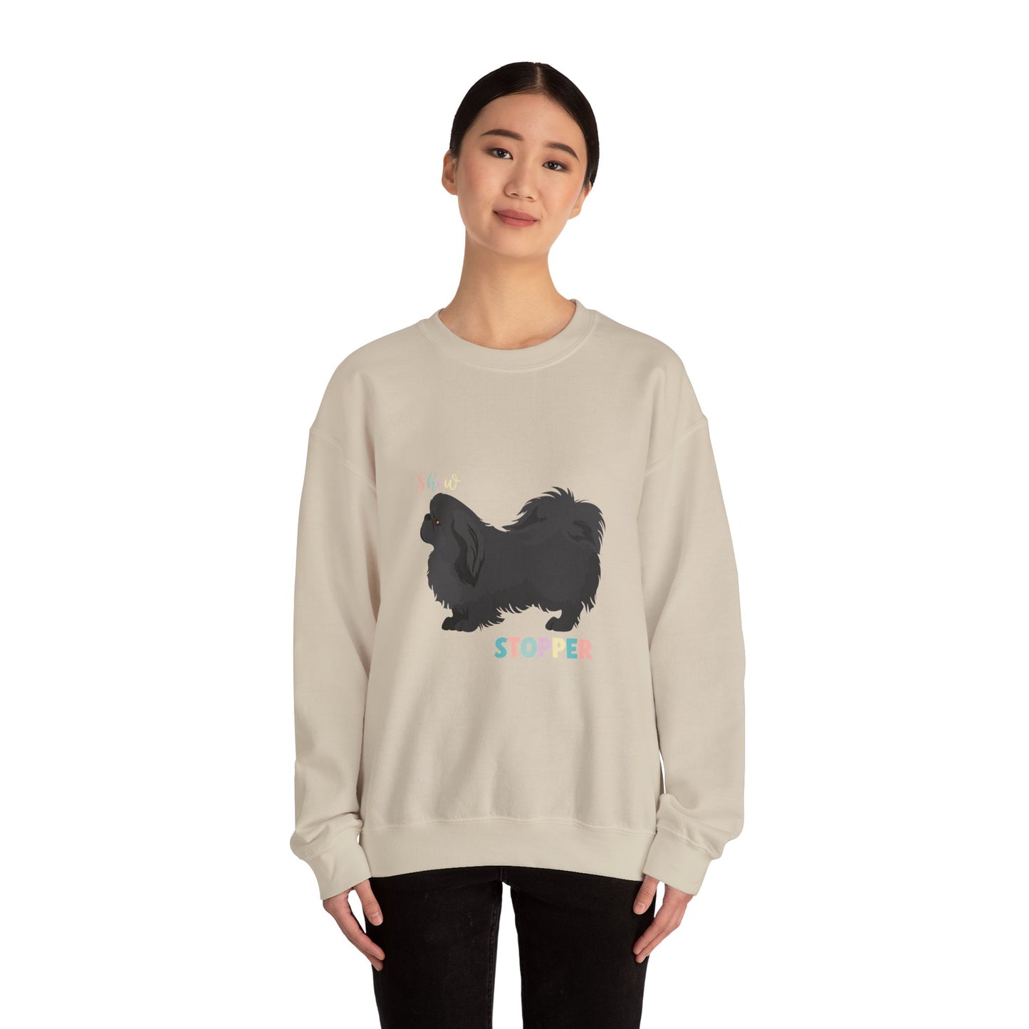Pekingese Dog Unisex Heavy Blend Crewneck Sweatshirt