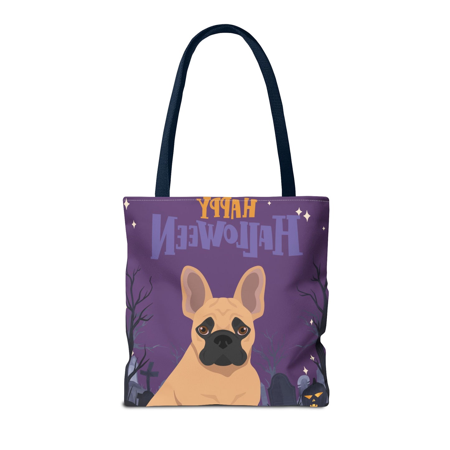 French Bulldog Dog Happy Halloween Tote Bag 16x16