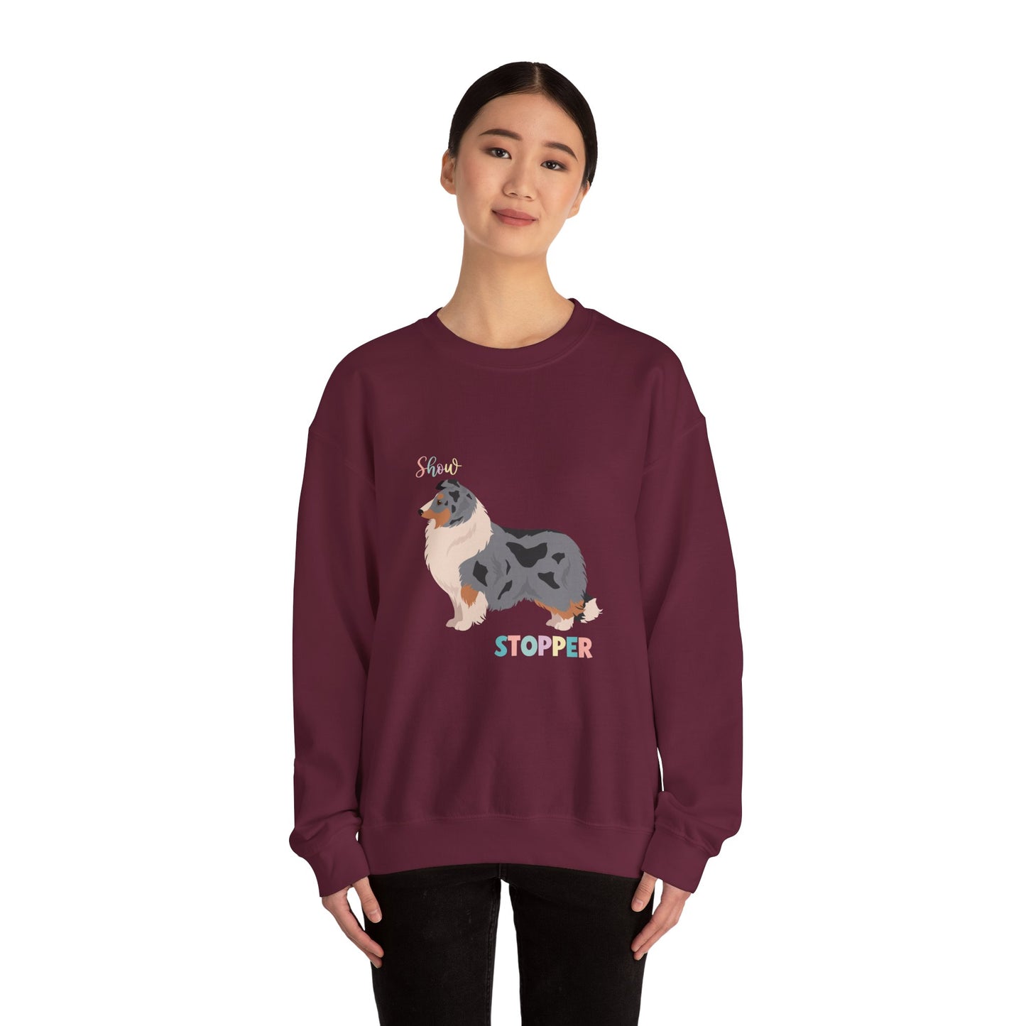 Shetland Sheepdog Dog Unisex Heavy Blend Crewneck Sweatshirt