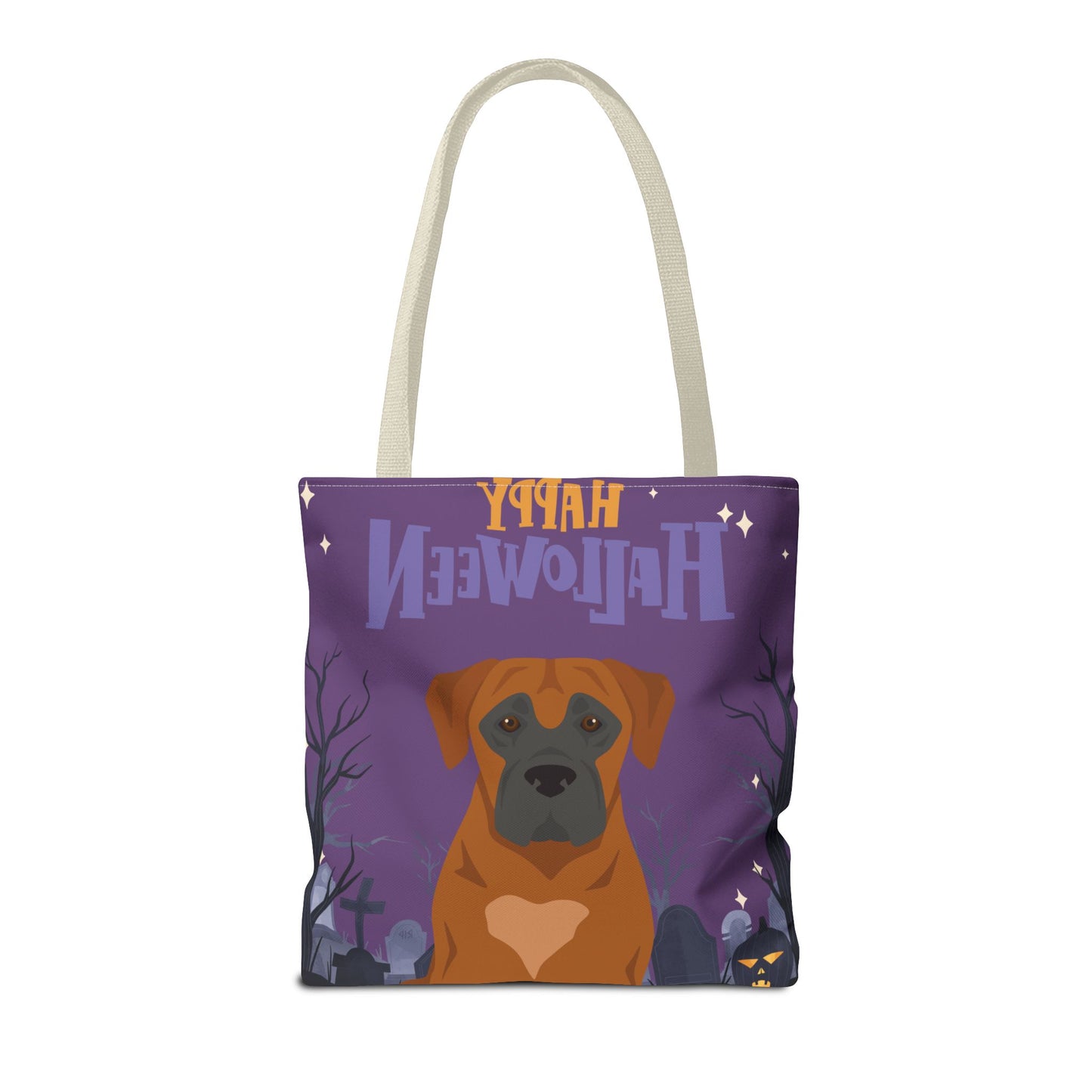 Boerboel Dog Happy Halloween Tote Bag 16x16