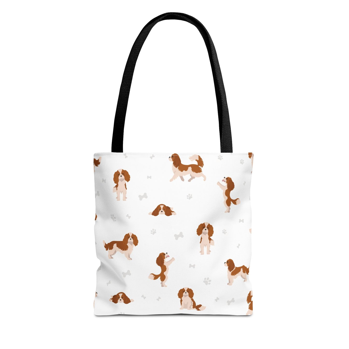 Cavalier King Charles Spaniel Dog Tote Bag, Spaniel Dog Mom Gift