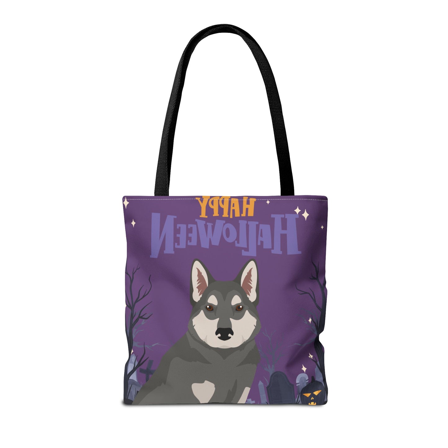 East Siberian Laika Dog Happy Halloween Tote Bag 16x16