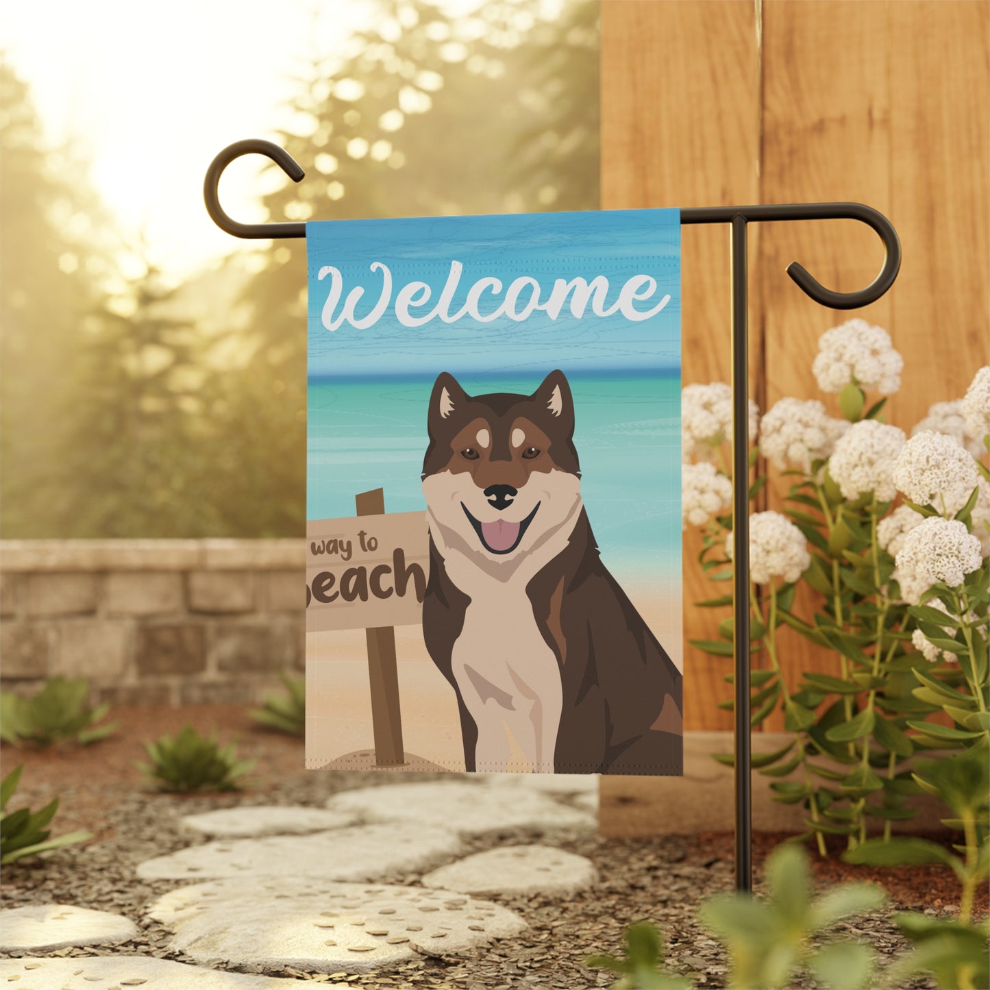 Kishu Ken Dog Garden Flag