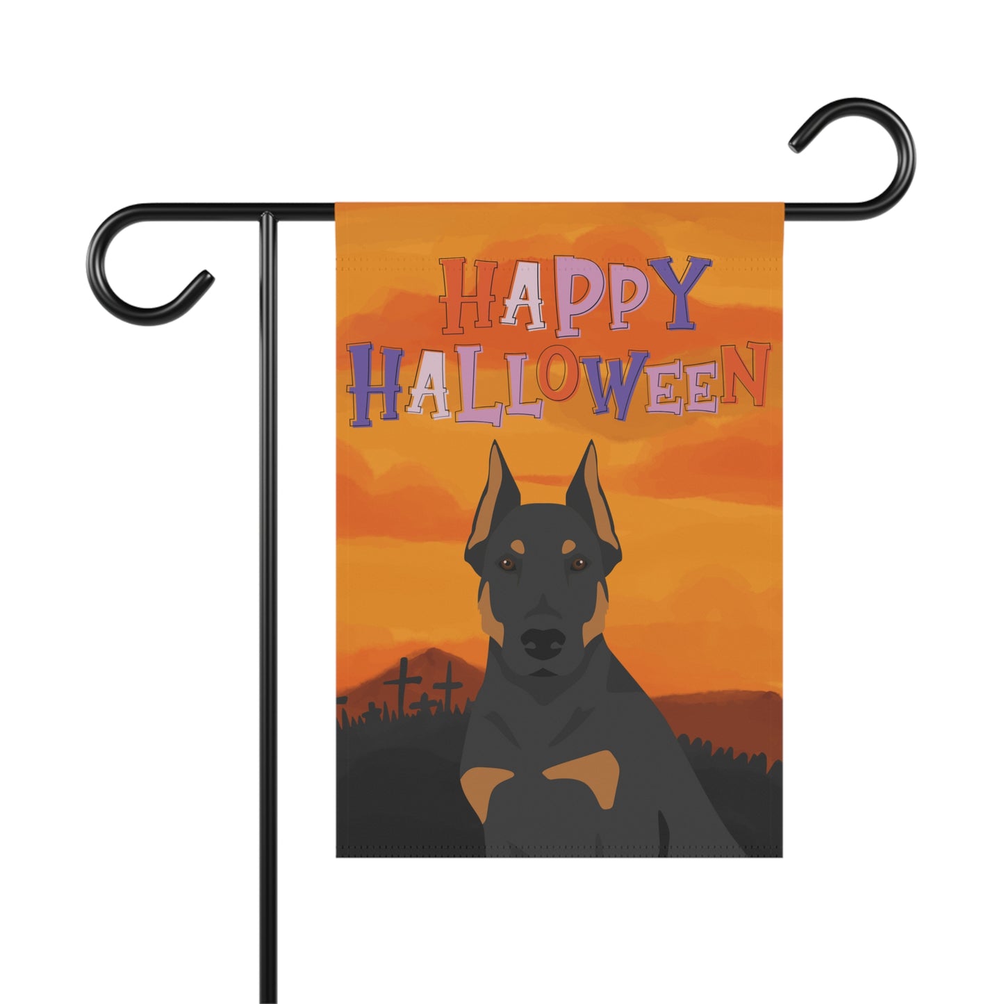 Beauceron Dog Halloween Garden Flag