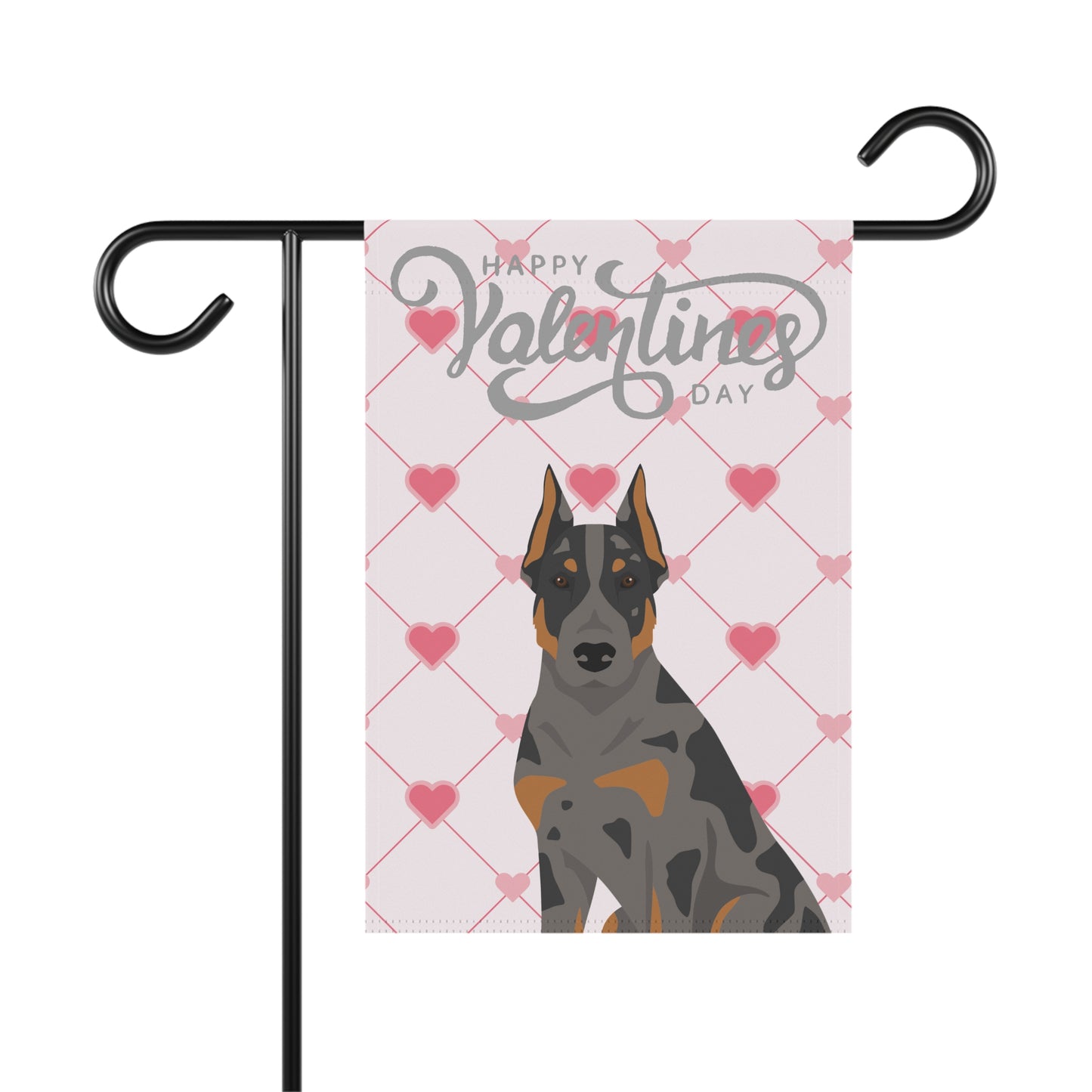 Beauceron Dog Valentines Day Garden Flag