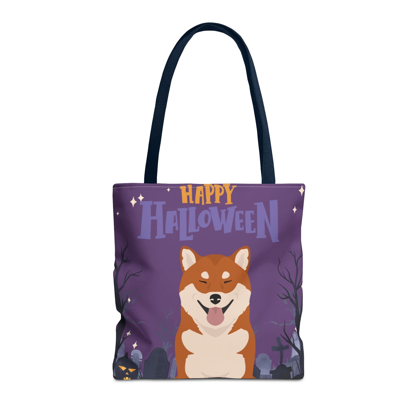 Shiba Inu Dog Happy Halloween Tote Bag 16x16