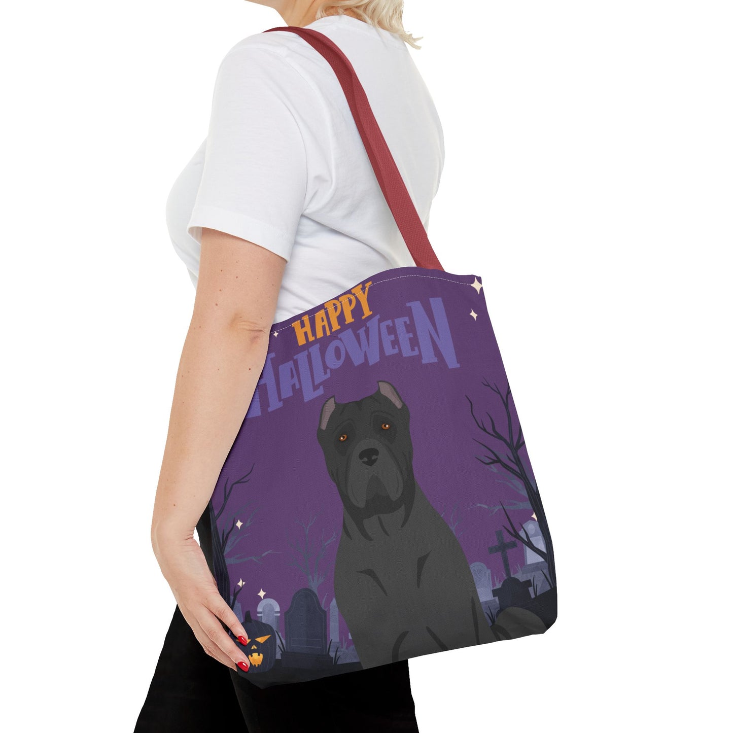 Cane Corso Dog Happy Halloween Tote Bag 16x16