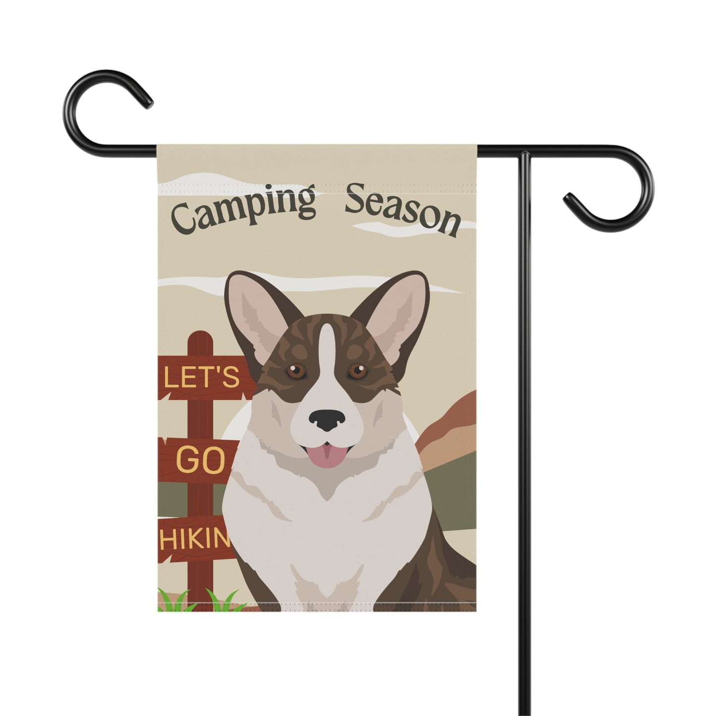 Cardigan Welsh Corgi Dog Camping Garden Flag