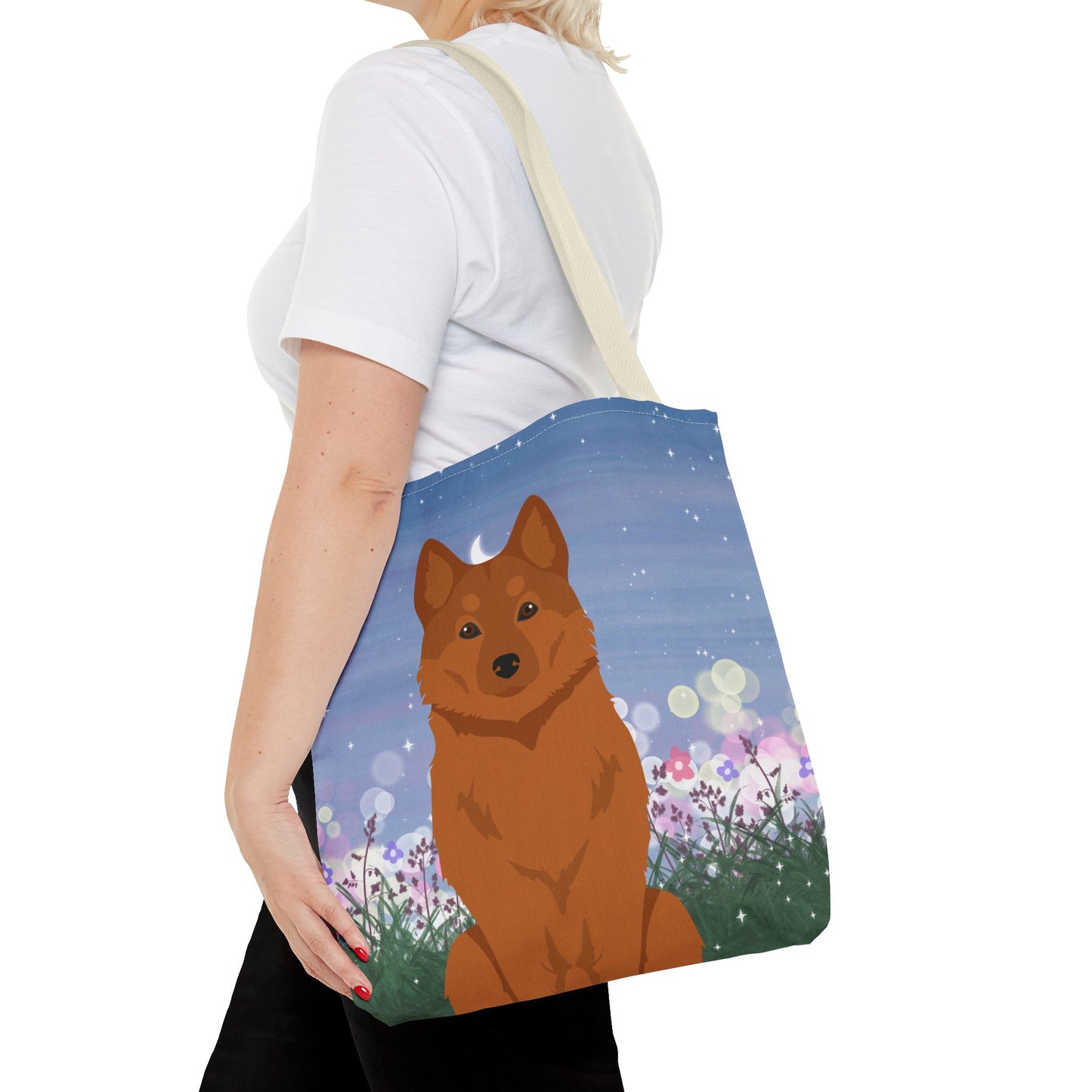 Finnish Spitz Dog Tote Bag 16x16