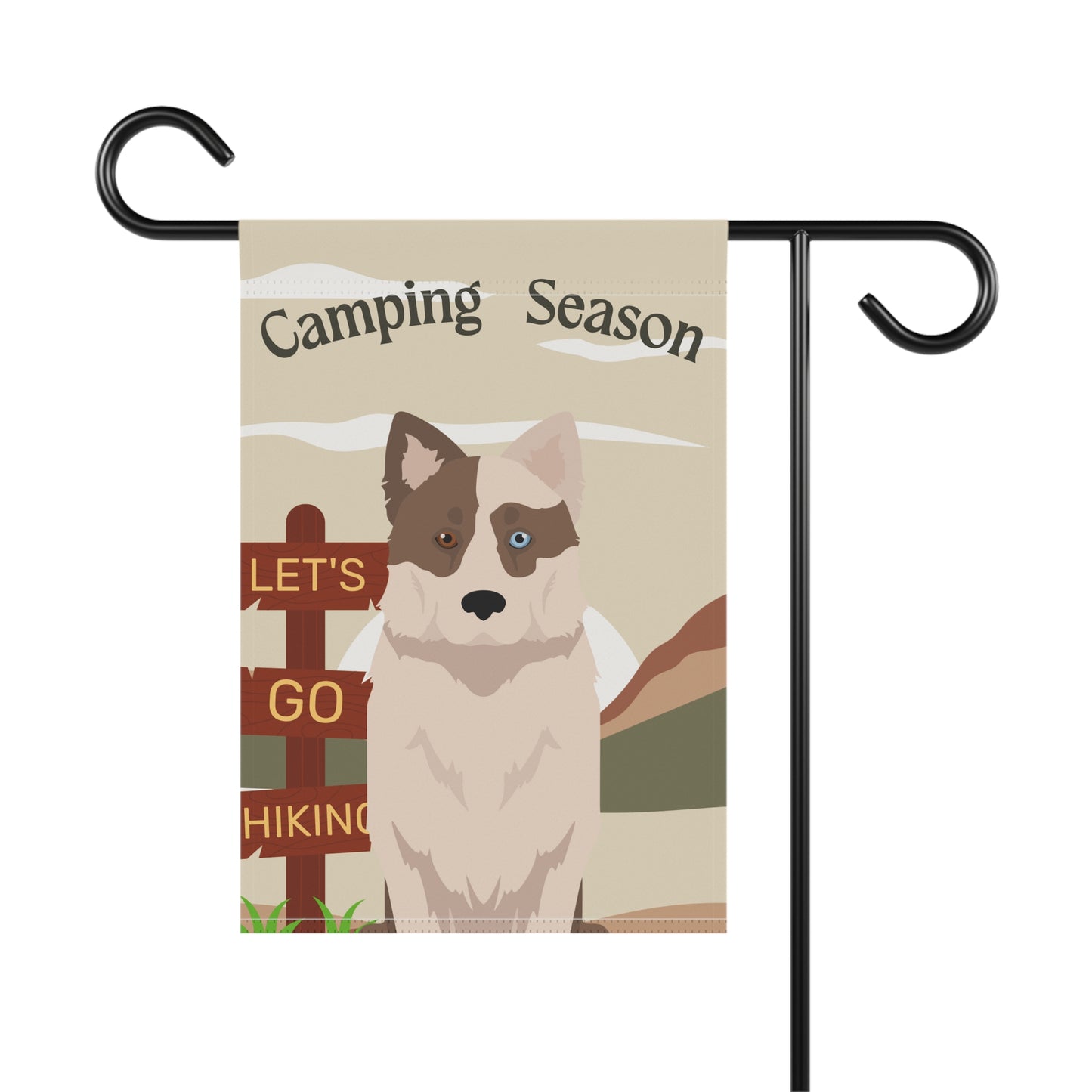 Yakutian Laika Dog Camping Garden Flag