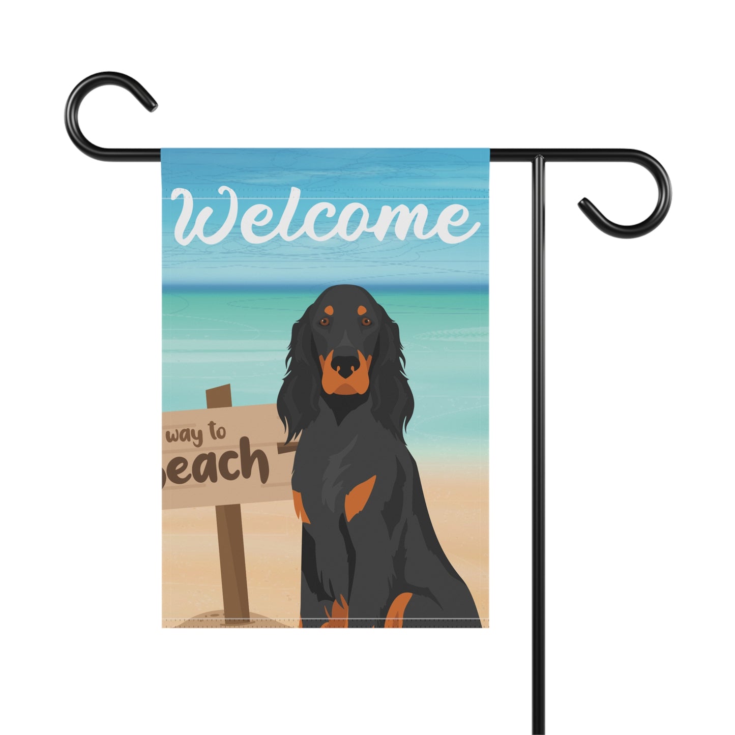 Gordon Setter Dog Garden Flag