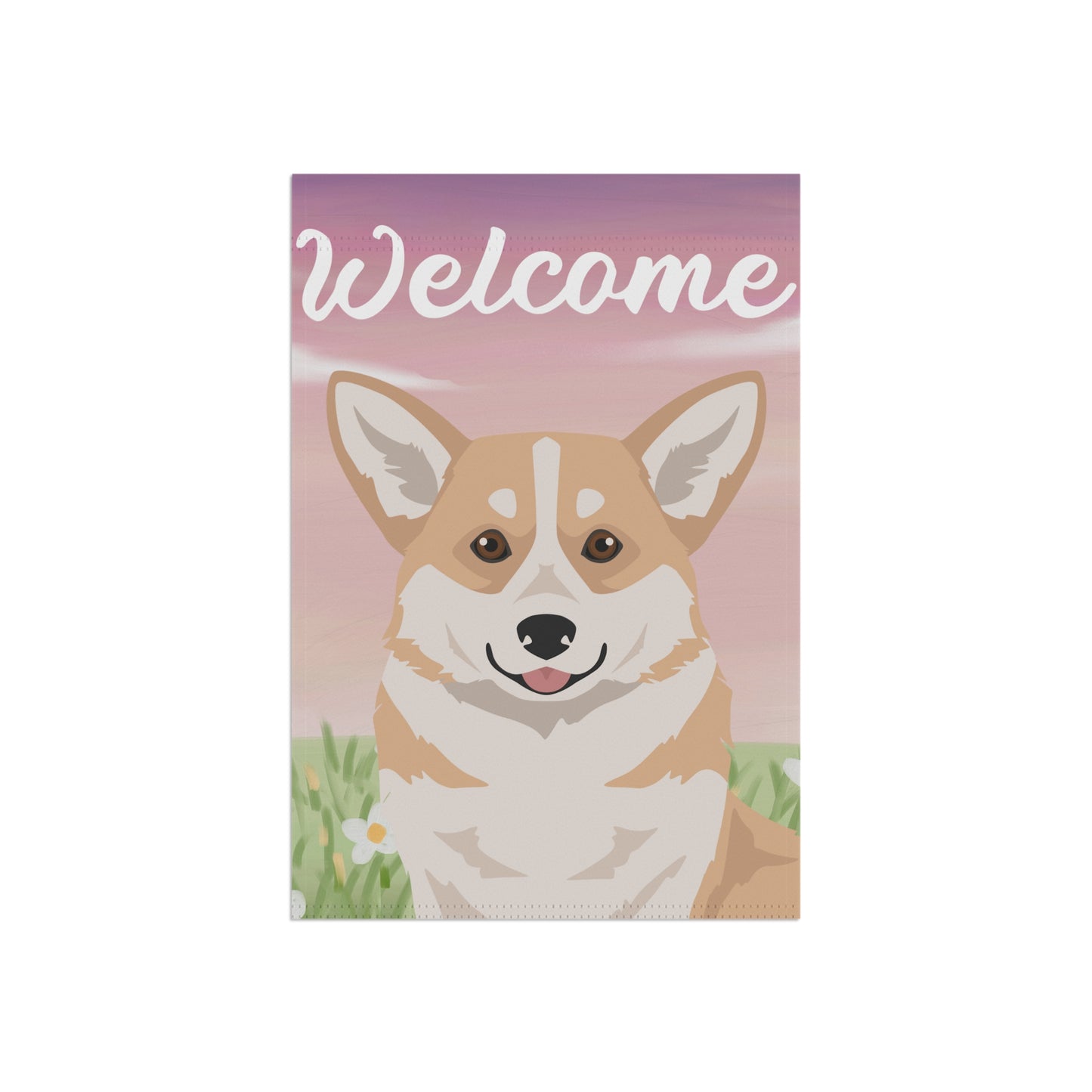 Pembroke Welsh Corgi Dog Welcome Garden Flag