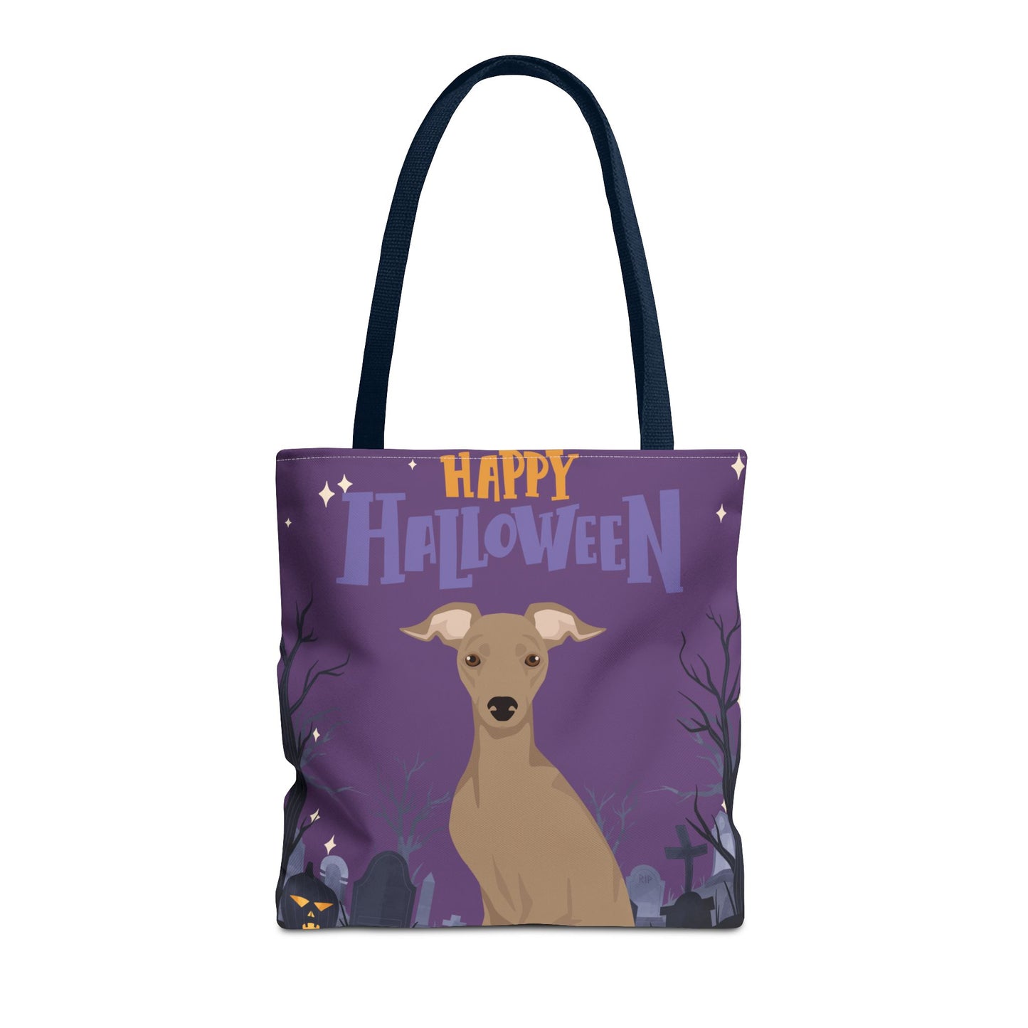 Italian Greyhound Dog Happy Halloween Tote Bag 16x16