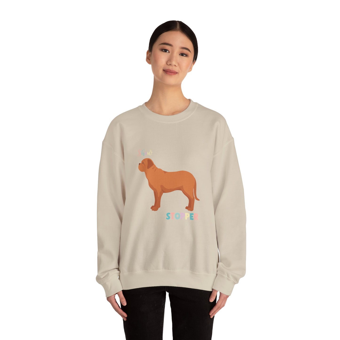 Dogue De Bordeaux Dog Unisex Heavy Blend Crewneck Sweatshirt