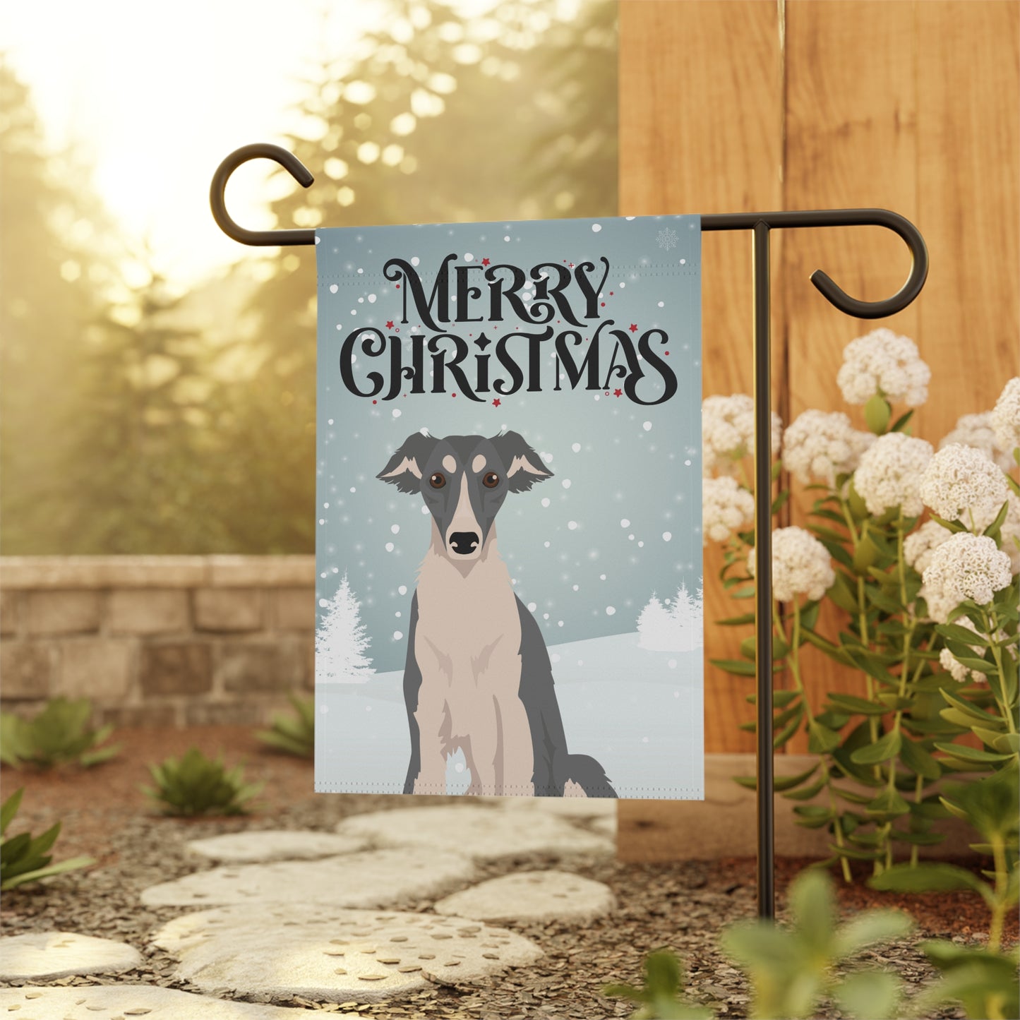 Silken Windhound Dog Garden Flag