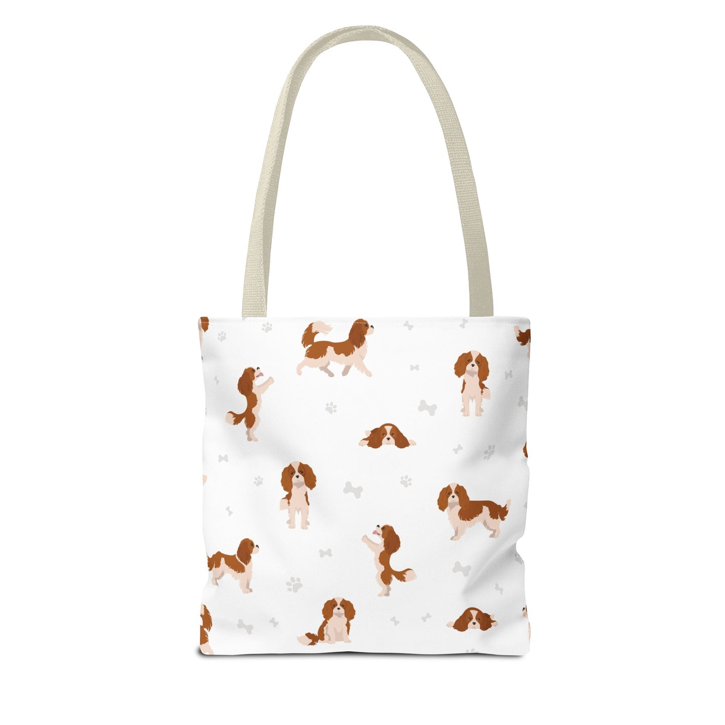 Cavalier King Charles Spaniel Dog Tote Bag, Spaniel Dog Mom Gift