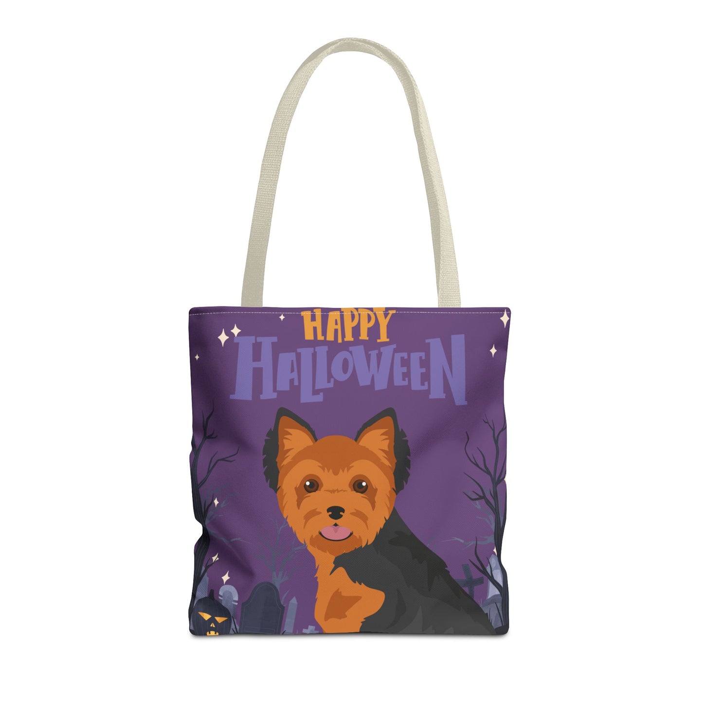 Yorkshire Terrier Dog Happy Halloween Tote Bag 16x16