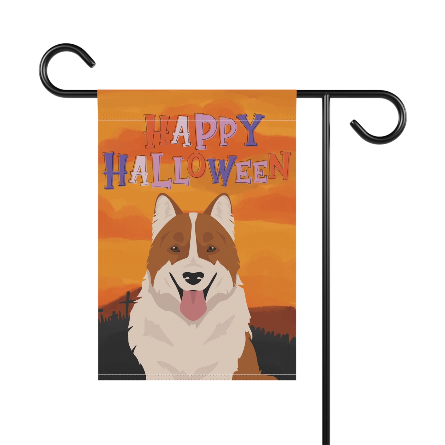 Thai Bangkaew Dog Dog Halloween Garden Flag