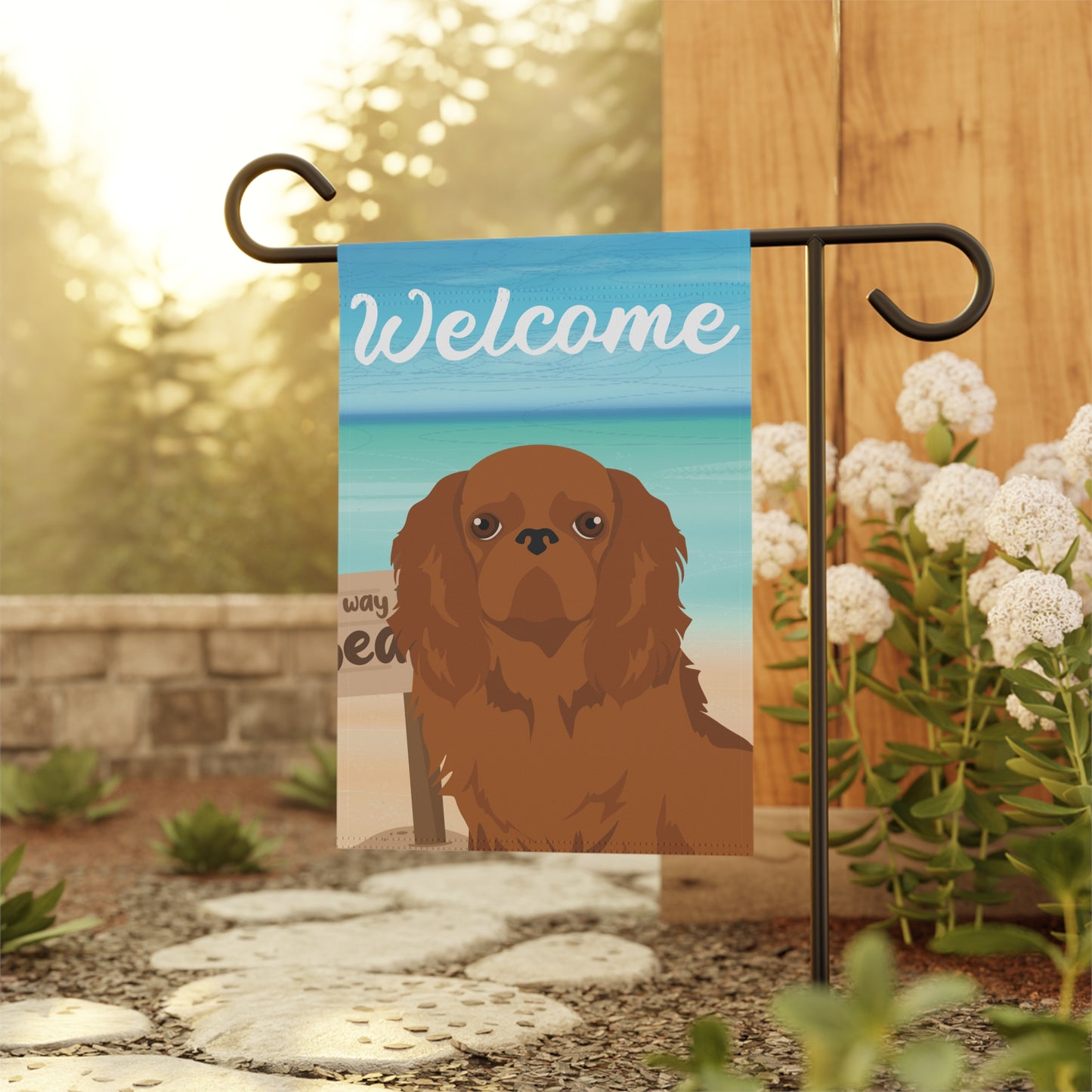 English Toy Dog Garden Flag