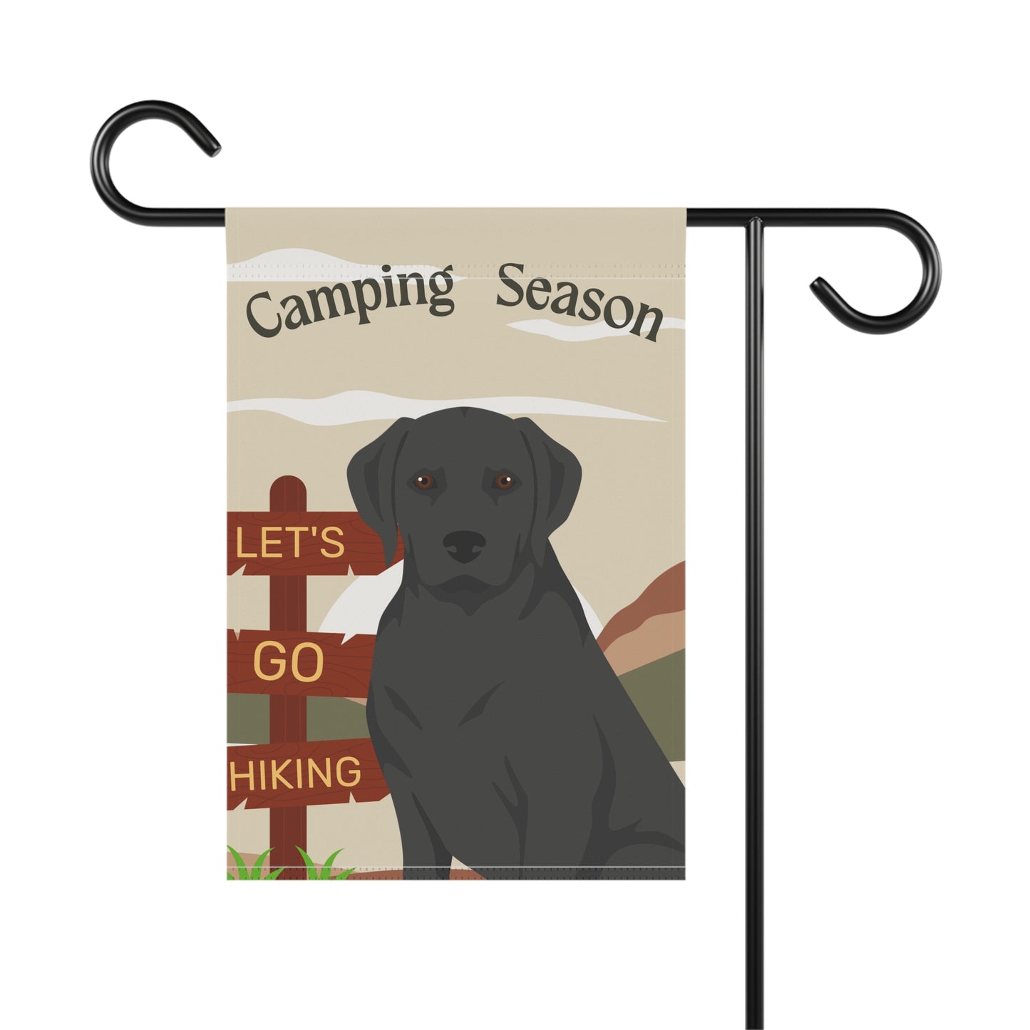Labrador Retriever Dog Camping Garden Flag